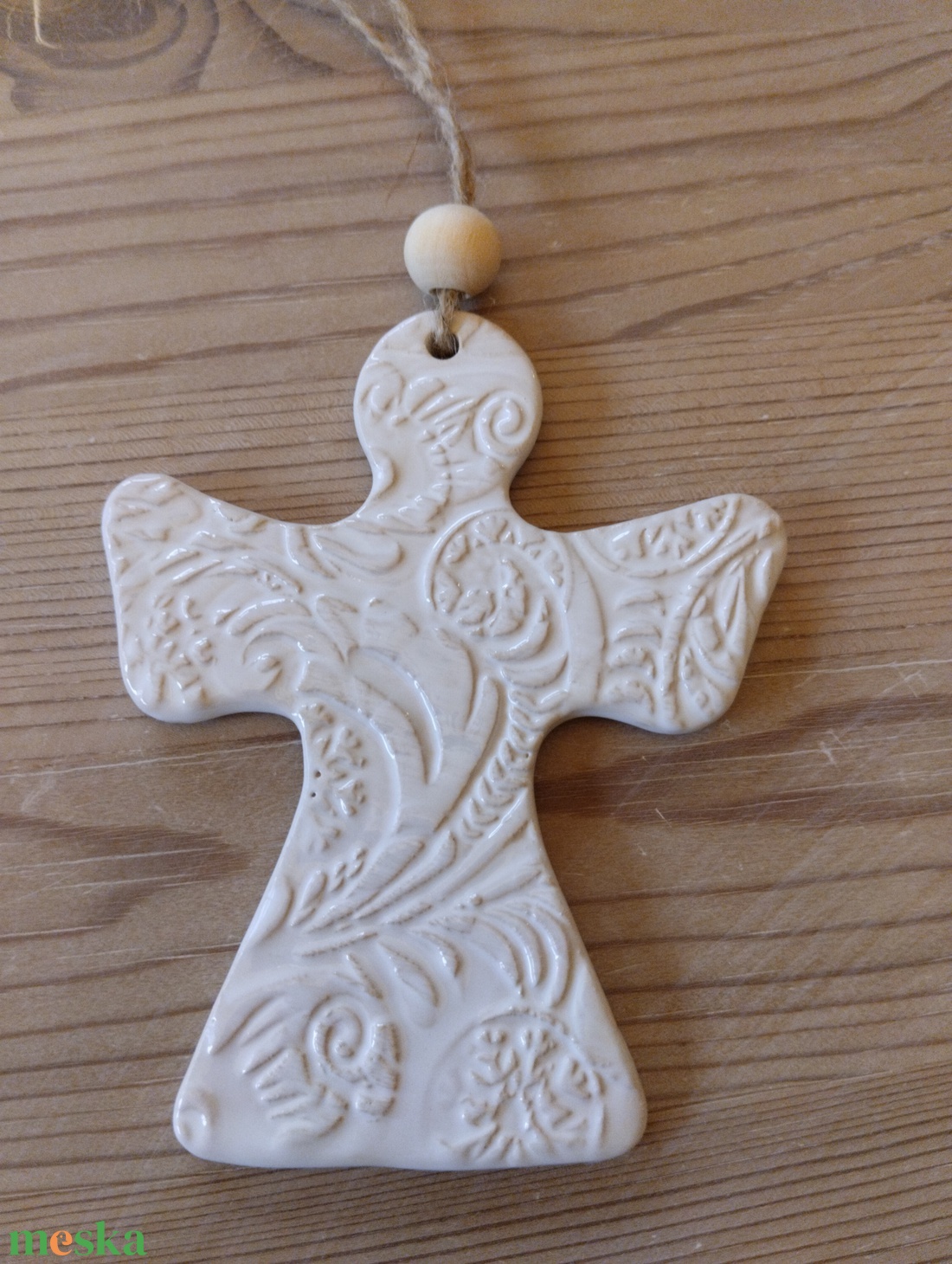 Kerámia fenyődísz  - karácsony - karácsonyi lakásdekoráció - karácsonyfadíszek - Meska.hu