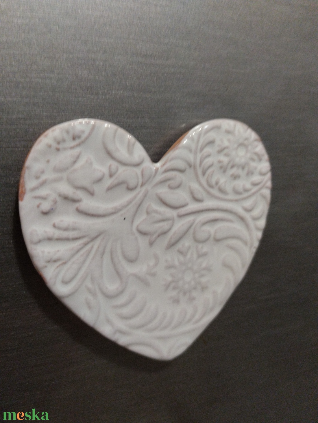 Szívecske hűtőmágnes  - otthon & életmód - konyhafelszerelés, tálalás - konyhai dekoráció - hűtőmágnes - Meska.hu