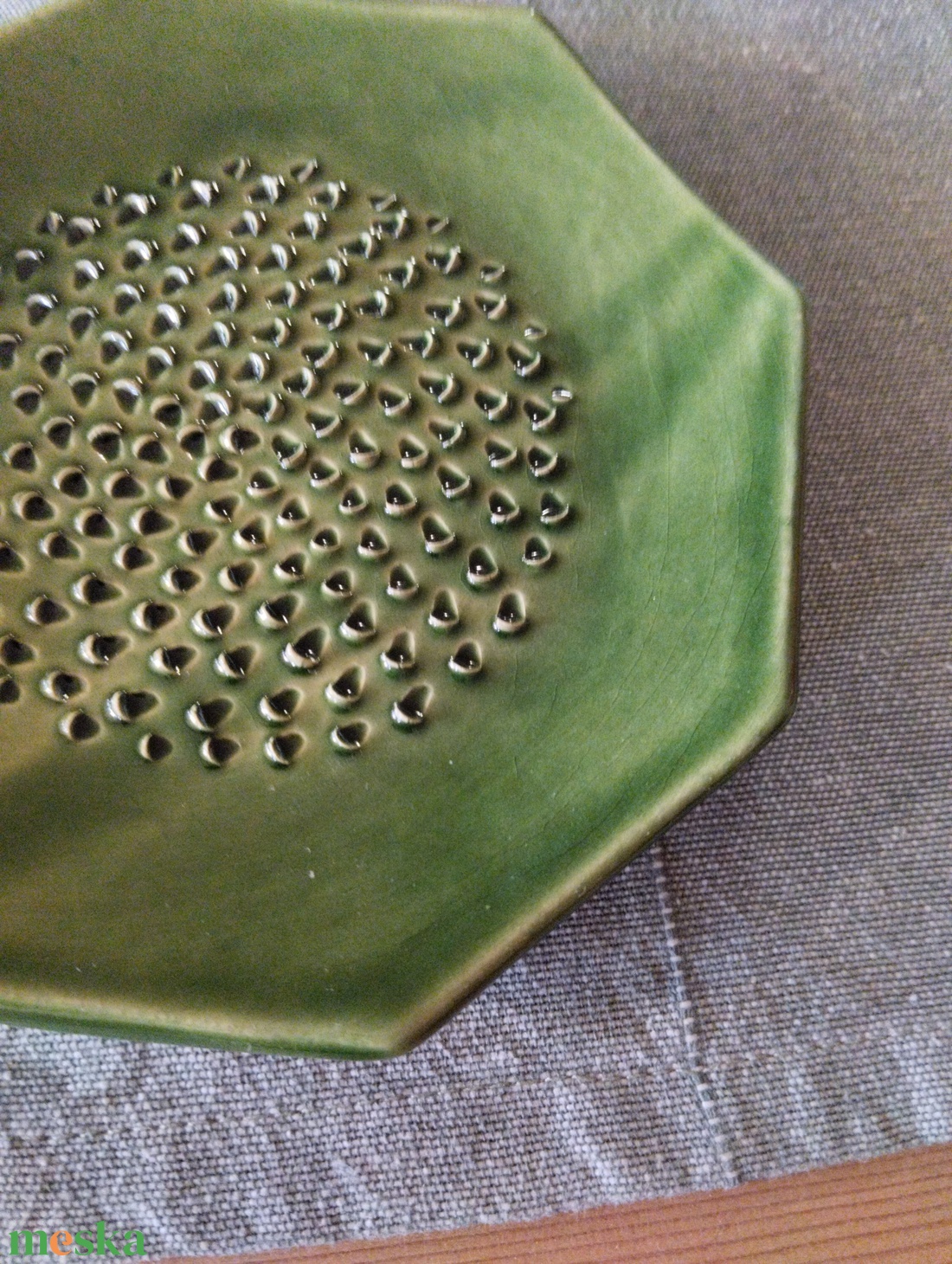 Kerámia fokhagyma reszelő - otthon & életmód - konyhafelszerelés, tálalás - konyhai tárolás - fűszertartó - Meska.hu