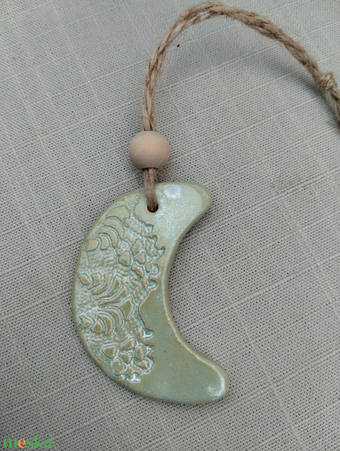 Kerámia fenyődísz  - karácsony - karácsonyi lakásdekoráció - karácsonyfadíszek - Meska.hu