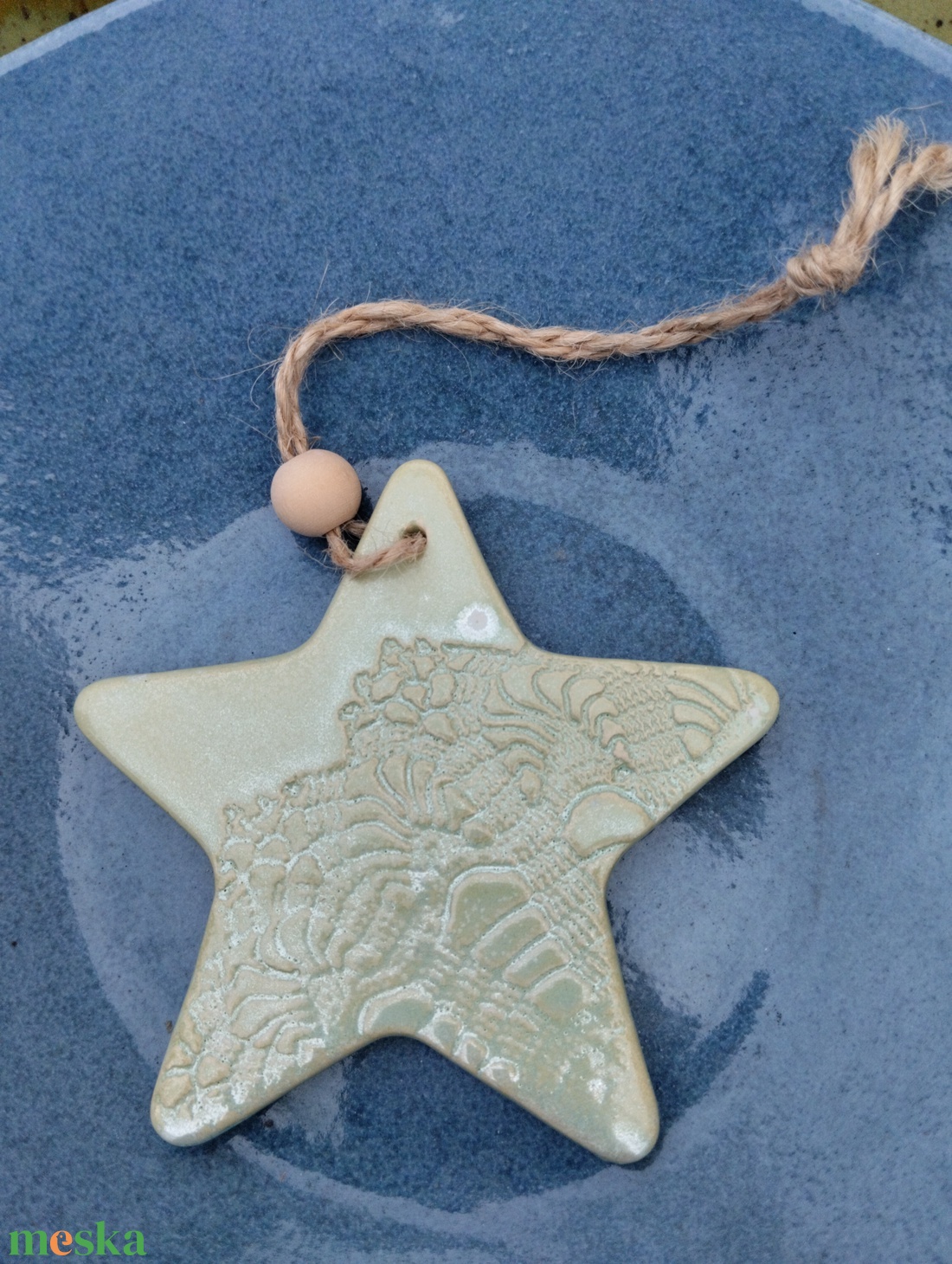 Kerámia fenyődísz  - karácsony - karácsonyi lakásdekoráció - karácsonyfadíszek - Meska.hu