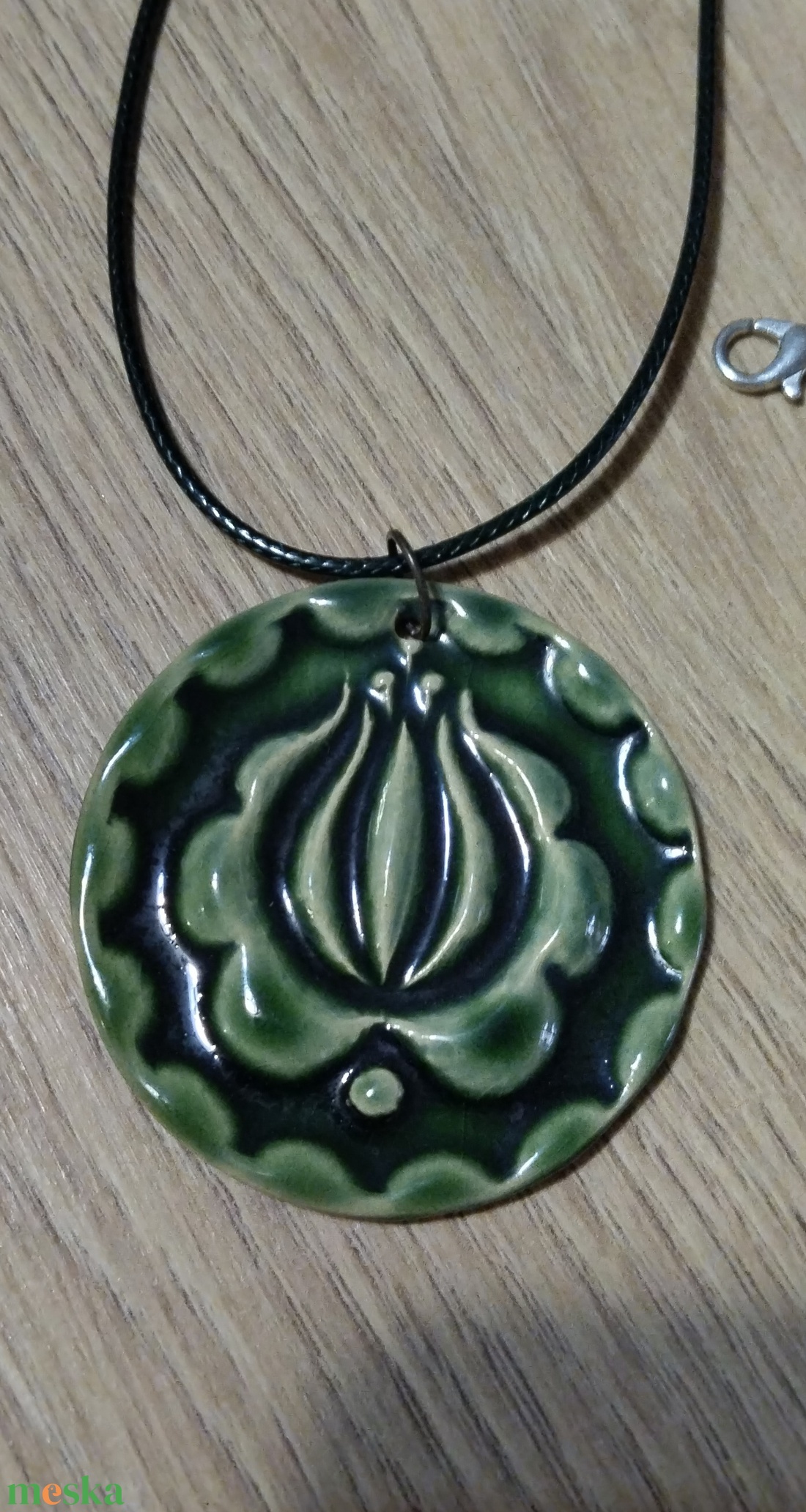 Kerámia medál - ékszer - nyaklánc - medál - Meska.hu