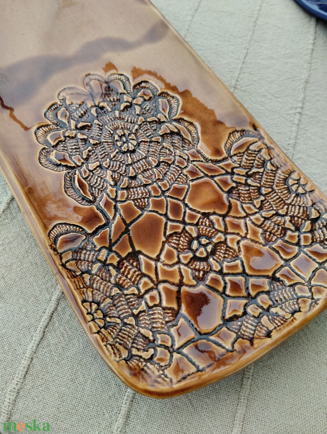 Kerámia kínáló tál - otthon & életmód - konyhafelszerelés, tálalás - tálalás - kínálótál - Meska.hu