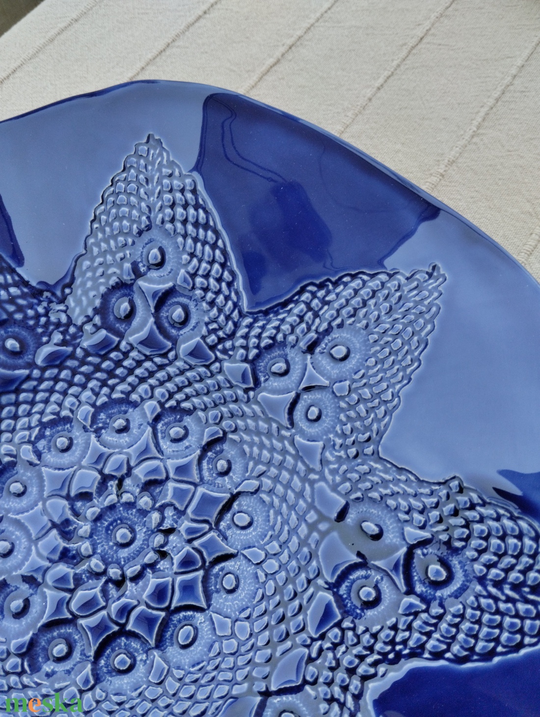 Kerámia kínáló tál - otthon & életmód - konyhafelszerelés, tálalás - tálalás - kínálótál - Meska.hu