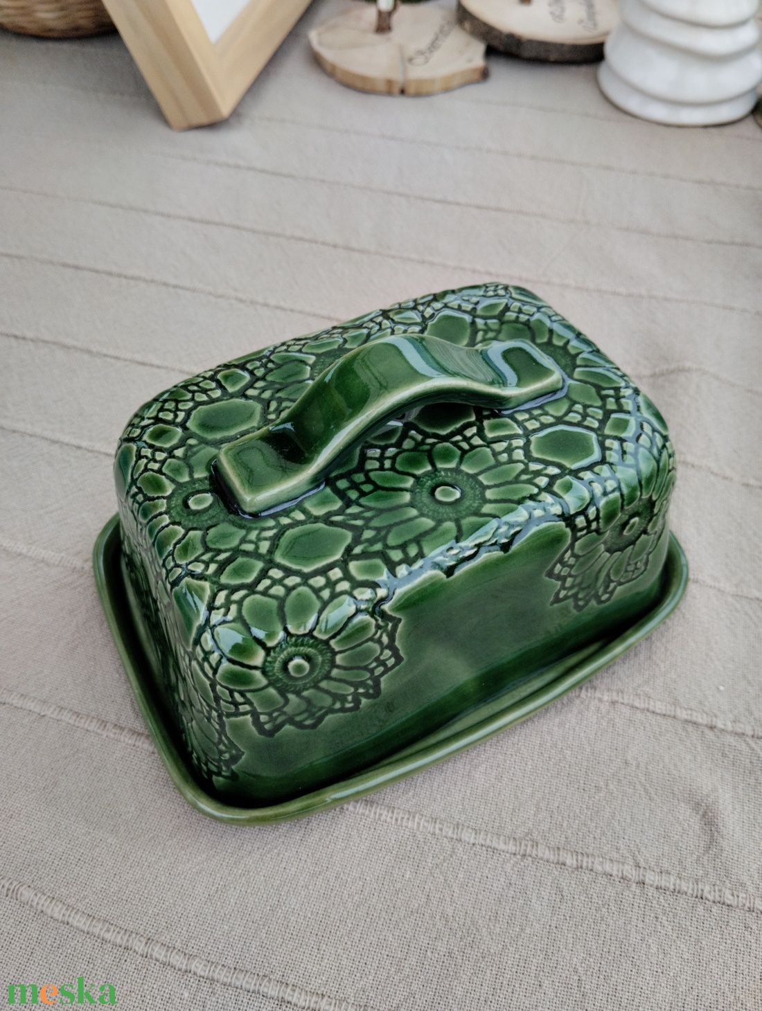 Vajtartó  - otthon & életmód - konyhafelszerelés, tálalás - konyhai tárolás - méz & vajtartó - Meska.hu