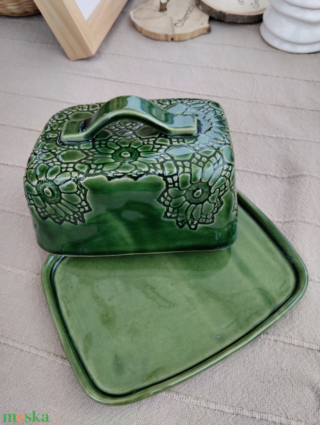 Vajtartó  - otthon & életmód - konyhafelszerelés, tálalás - konyhai tárolás - méz & vajtartó - Meska.hu