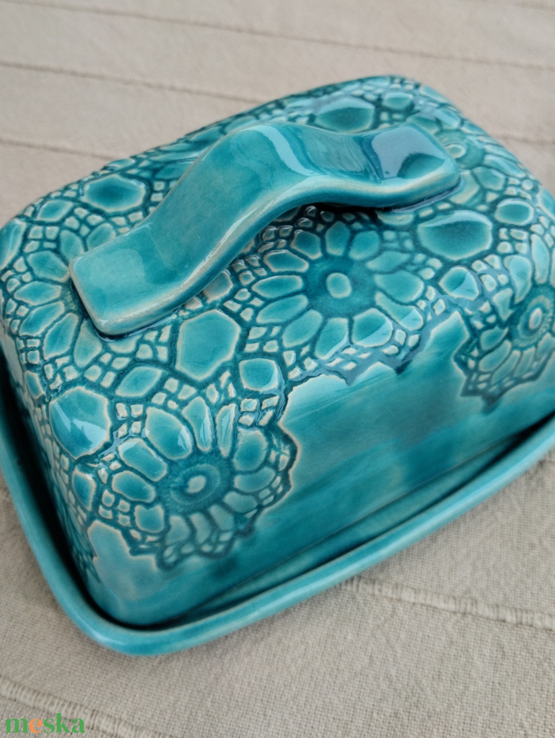 Vajtartó  - otthon & életmód - konyhafelszerelés, tálalás - konyhai tárolás - méz & vajtartó - Meska.hu