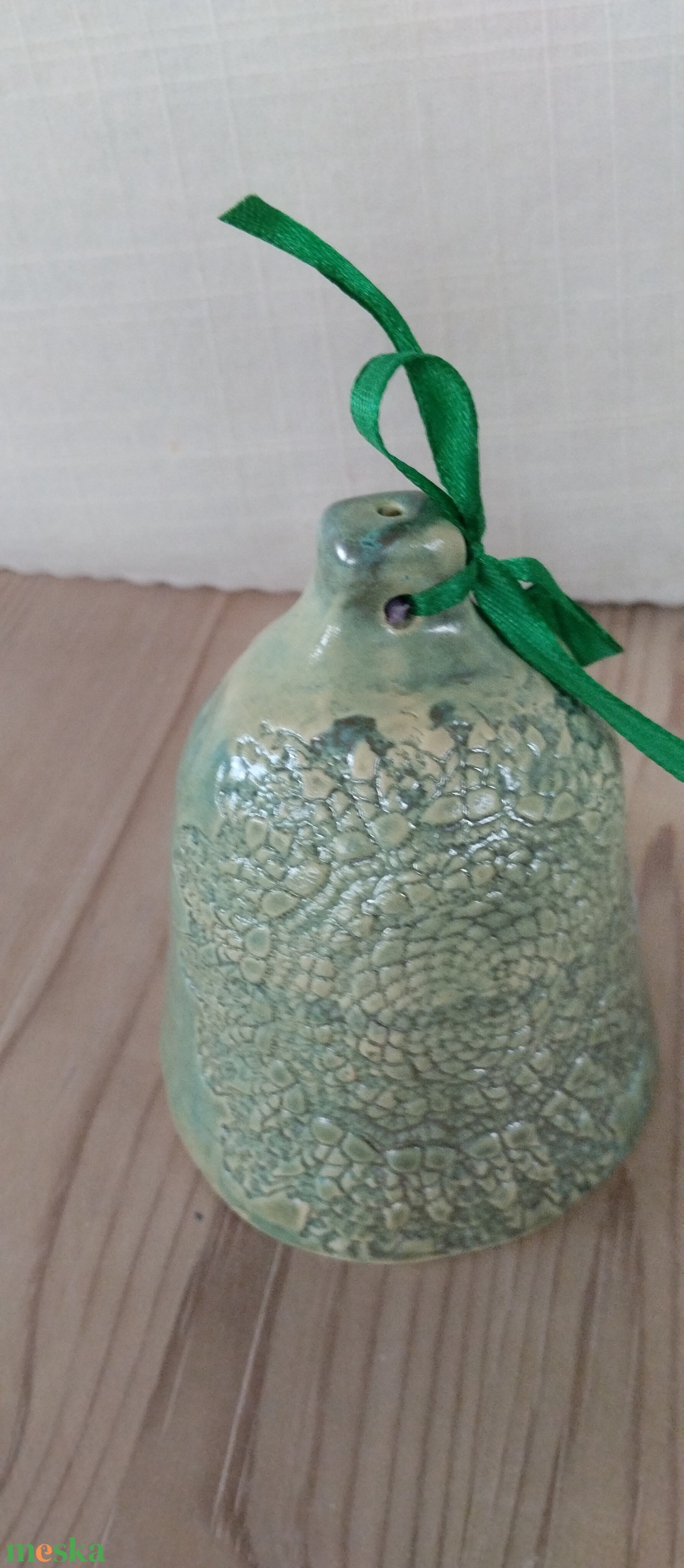 Kerámia csengő nagy  - karácsony - karácsonyi lakásdekoráció - karácsonyi lakásdíszek - Meska.hu