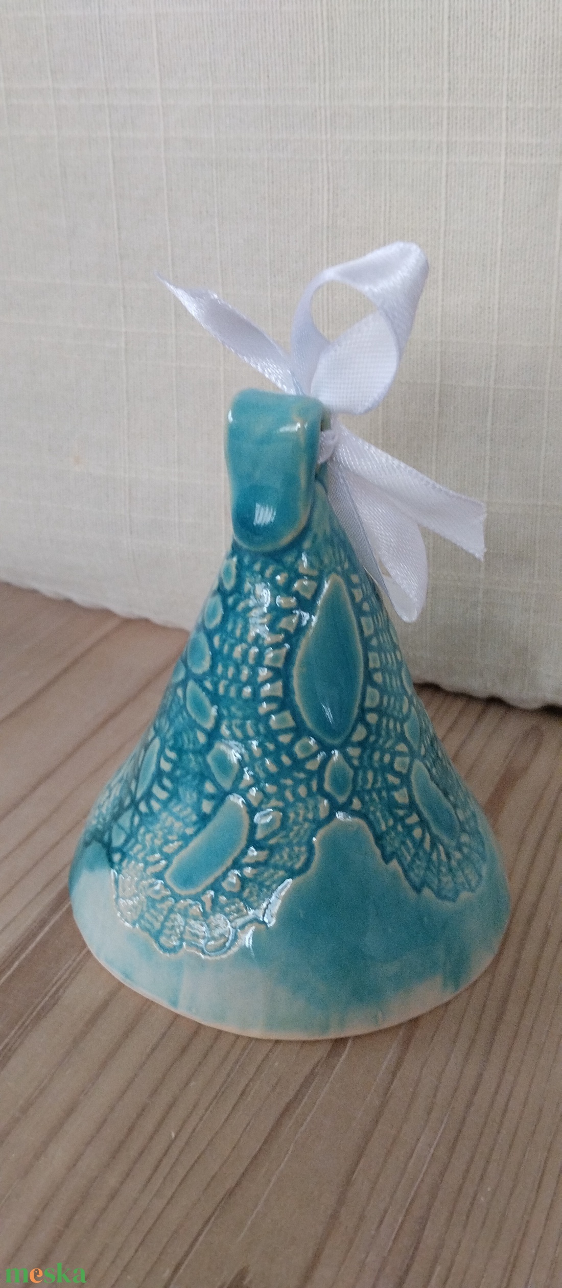 Kerámia csengő  - karácsony - karácsonyi lakásdekoráció - karácsonyi lakásdíszek - Meska.hu