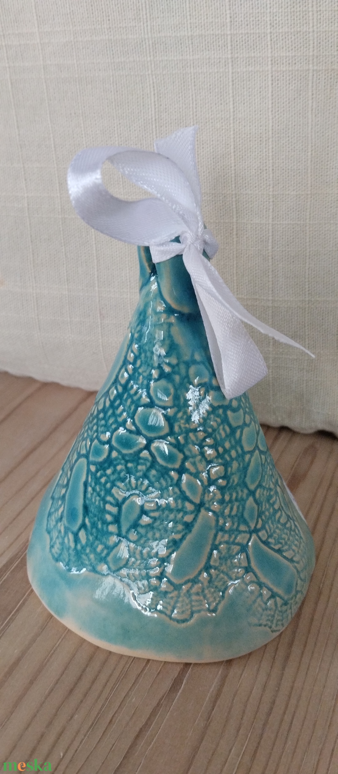 Kerámia csengő  - karácsony - karácsonyi lakásdekoráció - karácsonyi lakásdíszek - Meska.hu