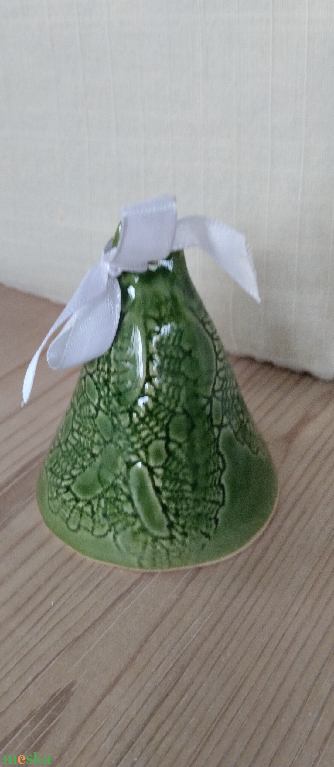 Kerámia csengő  - karácsony - karácsonyi lakásdekoráció - karácsonyi lakásdíszek - Meska.hu