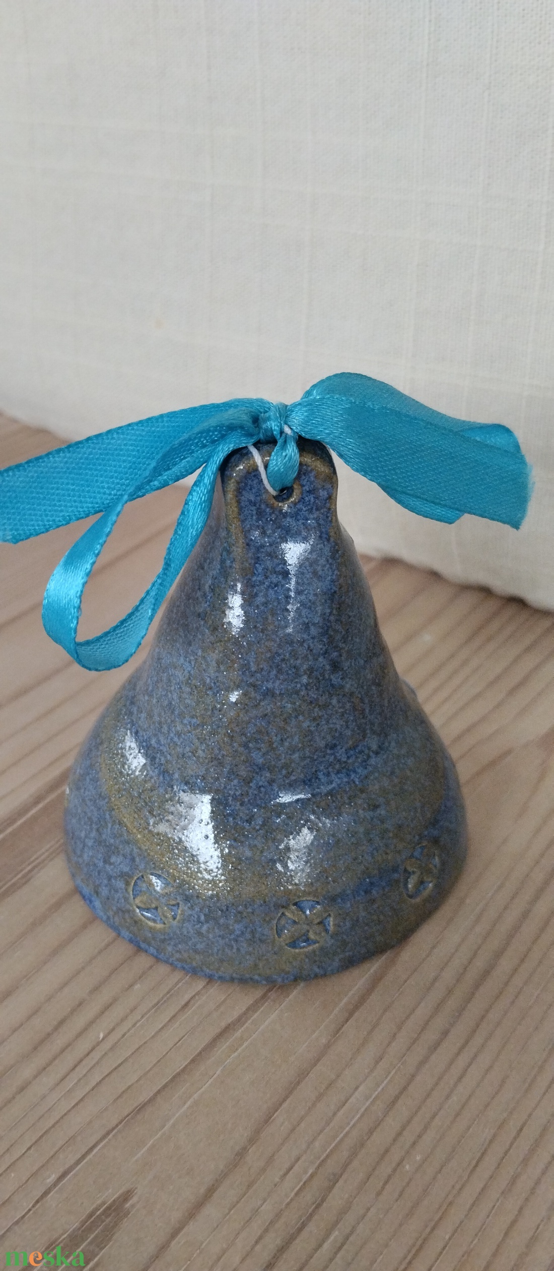 Kerámia csengő  - karácsony - karácsonyi lakásdekoráció - karácsonyi lakásdíszek - Meska.hu