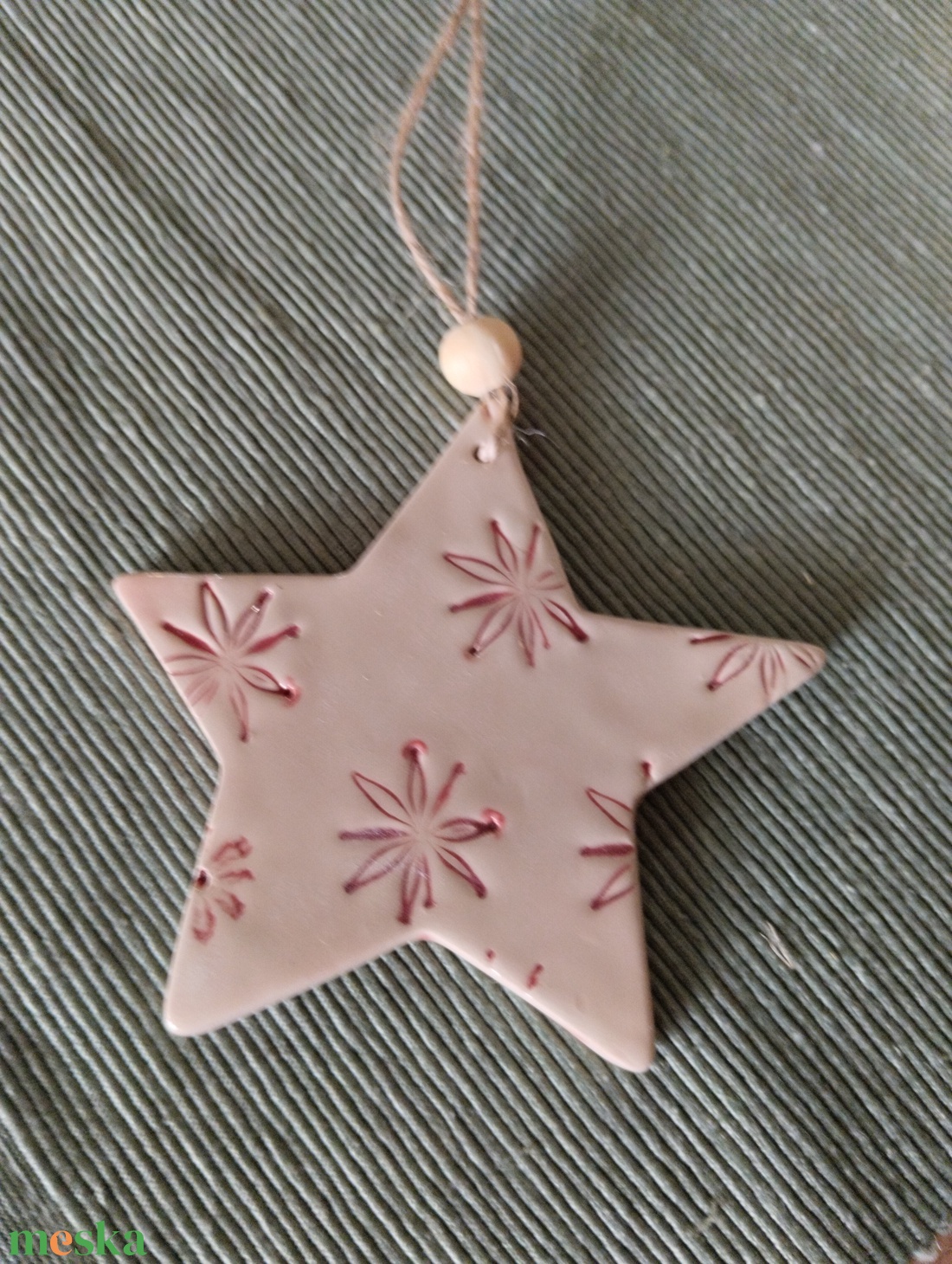 Kerámia fenyődísz  - karácsony - karácsonyi lakásdekoráció - karácsonyfadíszek - Meska.hu