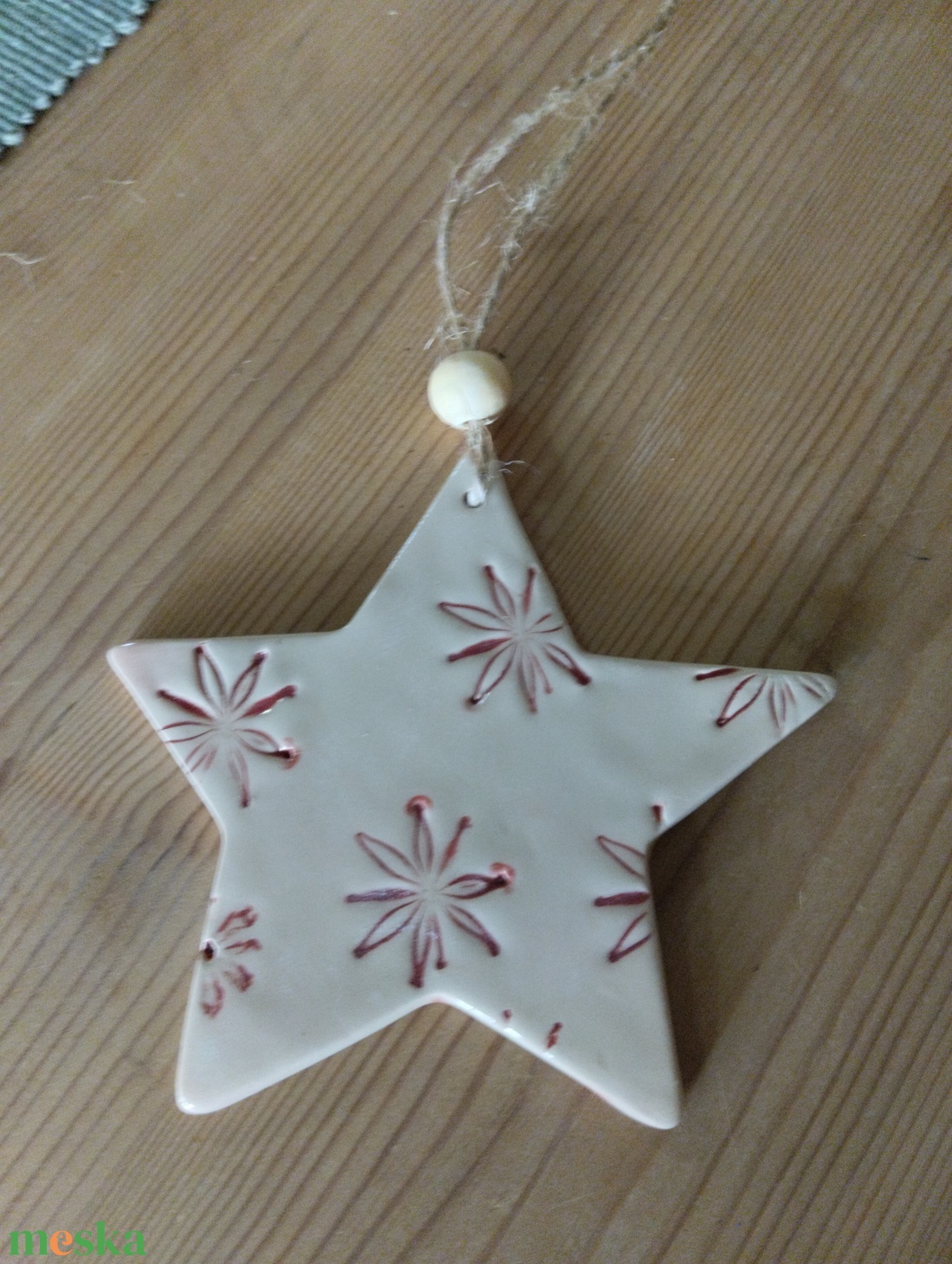 Kerámia fenyődísz  - karácsony - karácsonyi lakásdekoráció - karácsonyfadíszek - Meska.hu