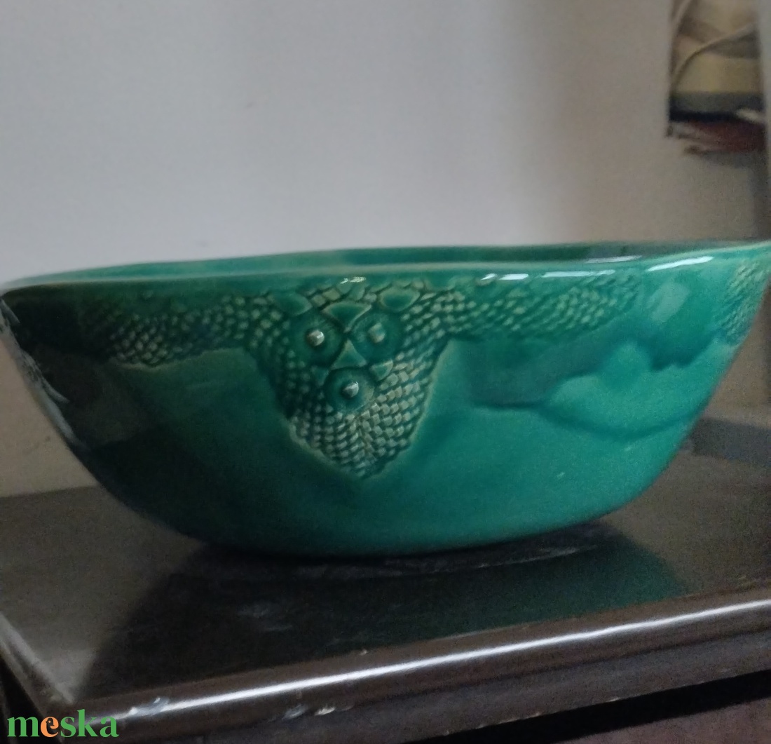 Kerámia kínáló keverő tál - otthon & életmód - konyhafelszerelés, tálalás - tálalás - kínálótál - Meska.hu