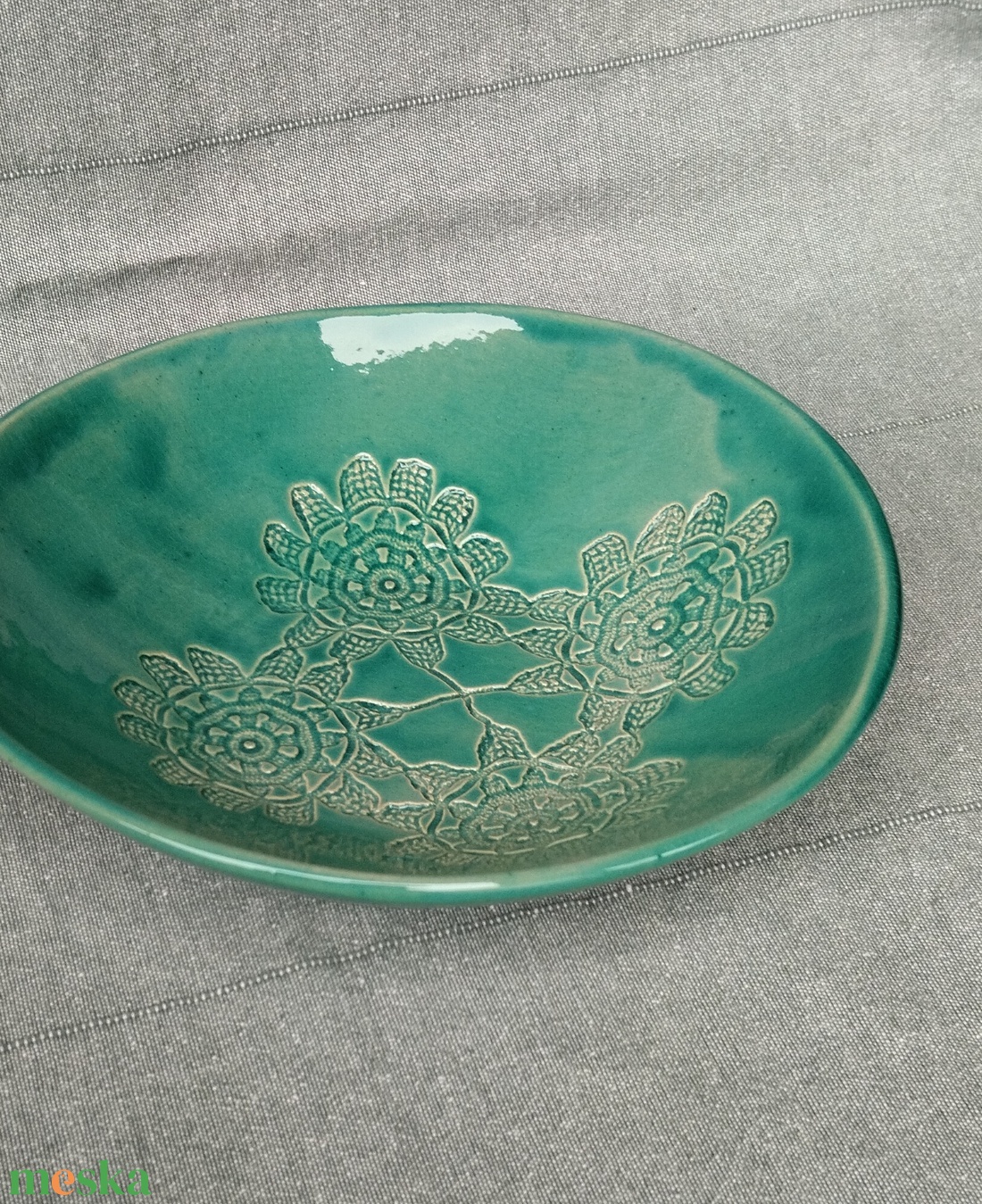 Kerámia kínáló tál - otthon & életmód - konyhafelszerelés, tálalás - tálalás - kínálótál - Meska.hu