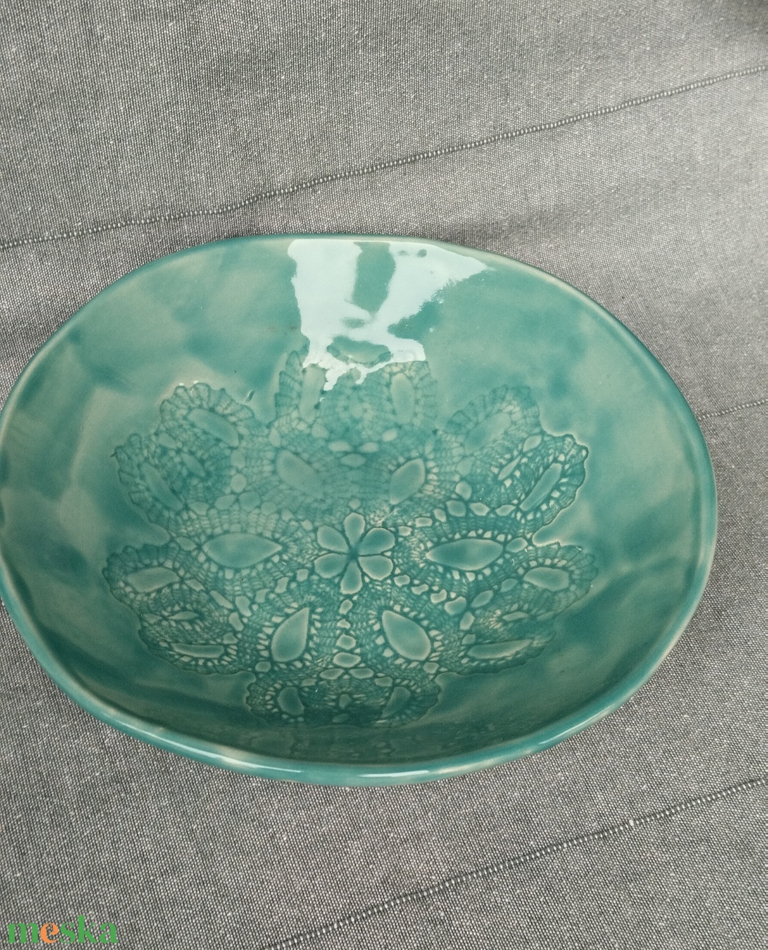 Kerámia kínáló tál - otthon & életmód - konyhafelszerelés, tálalás - tálalás - kínálótál - Meska.hu