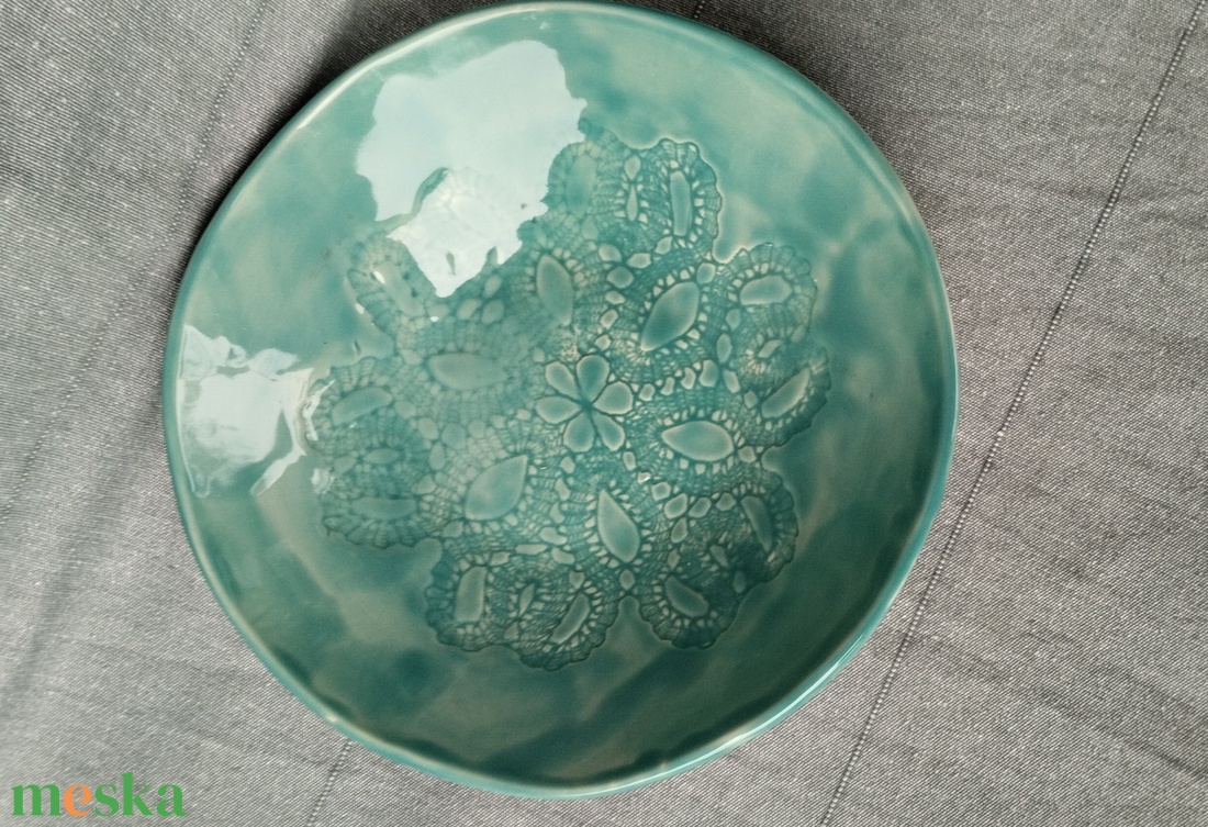 Kerámia kínáló tál - otthon & életmód - konyhafelszerelés, tálalás - tálalás - kínálótál - Meska.hu