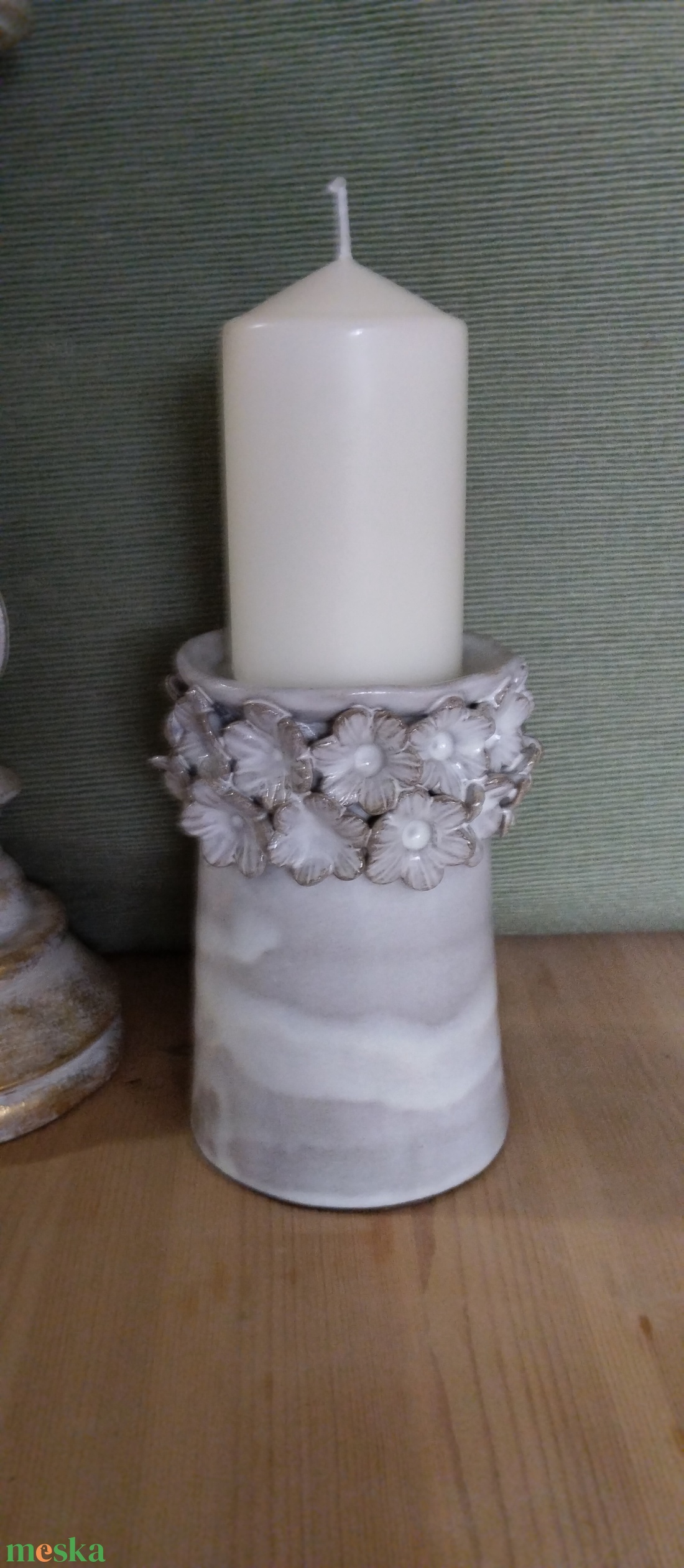 Kerámia gyertyatartó - otthon & életmód - gyertya, illat, aroma - gyertyatartó - Meska.hu