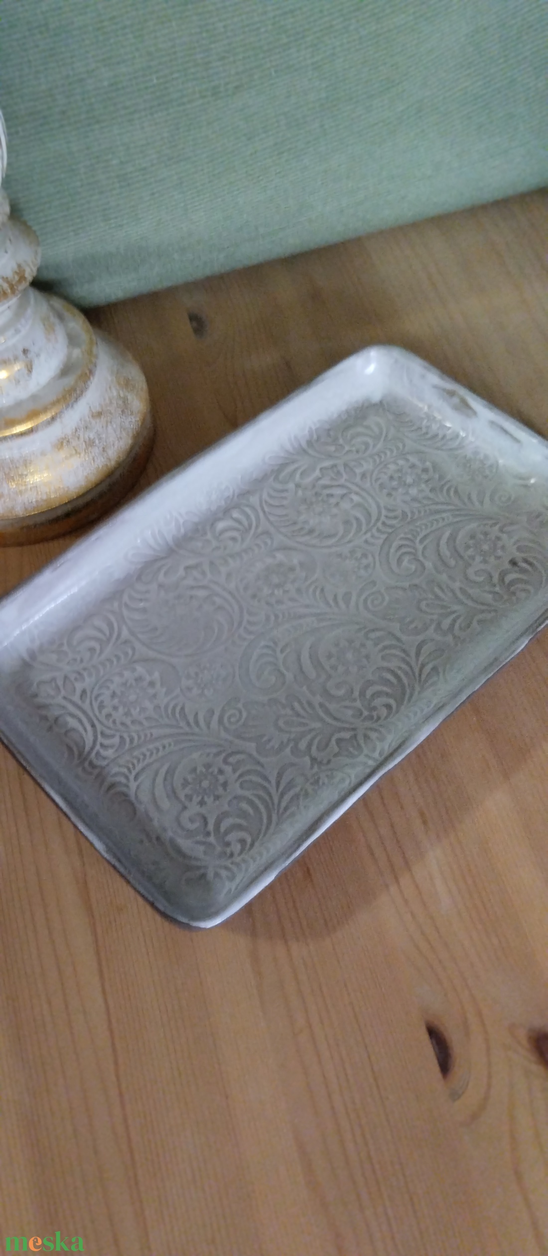 Kerámia kínáló tál szögletes  - otthon & életmód - konyhafelszerelés, tálalás - tálalás - kínálótál - Meska.hu