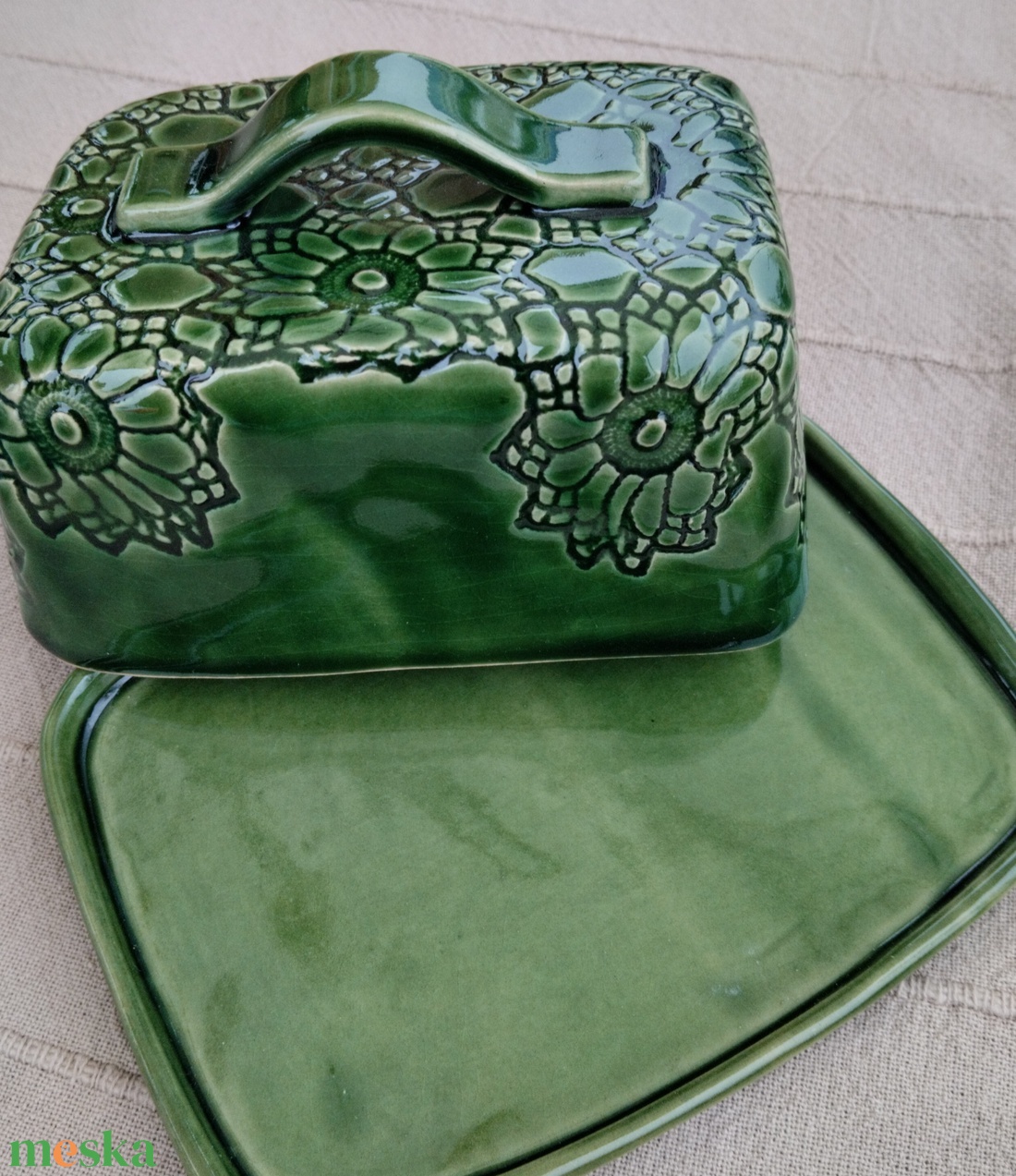 Vajtartó  - otthon & életmód - konyhafelszerelés, tálalás - konyhai tárolás - méz & vajtartó - Meska.hu