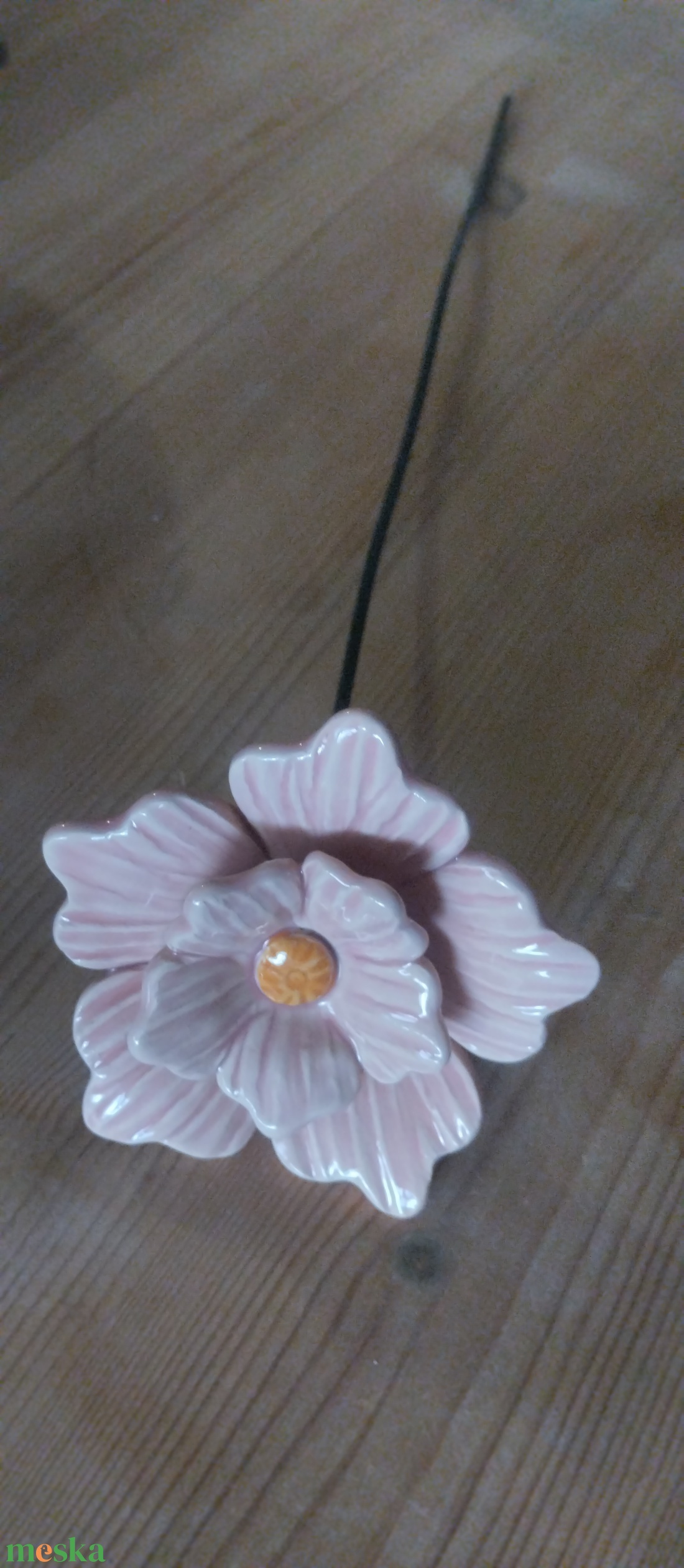 Kerámia virág - otthon & életmód - virágdekoráció - virágok - szálas virág - Meska.hu