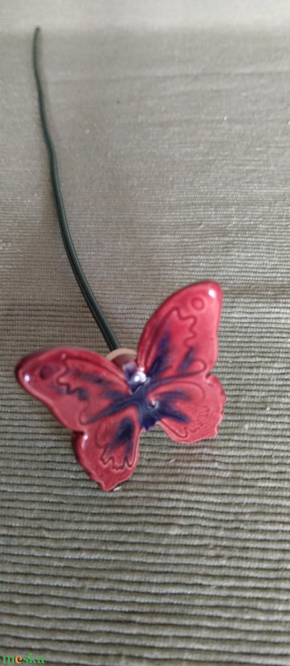 Kerámia lepke - otthon & életmód - virágdekoráció - virágdíszítő kellékek - Meska.hu