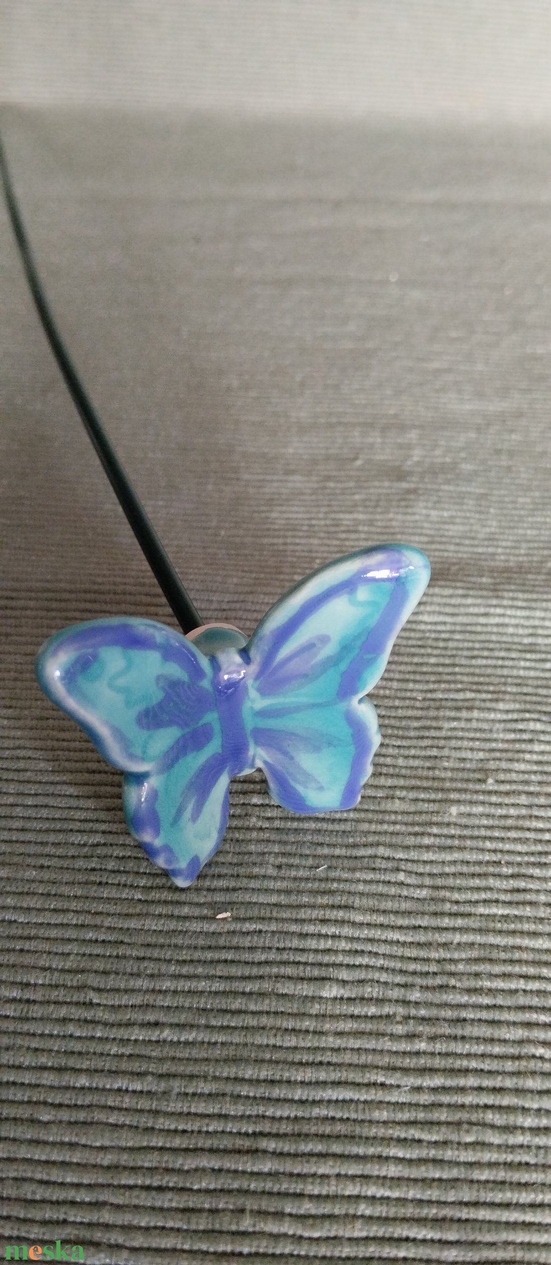 Kerámia lepke - otthon & életmód - virágdekoráció - virágdíszítő kellékek - Meska.hu