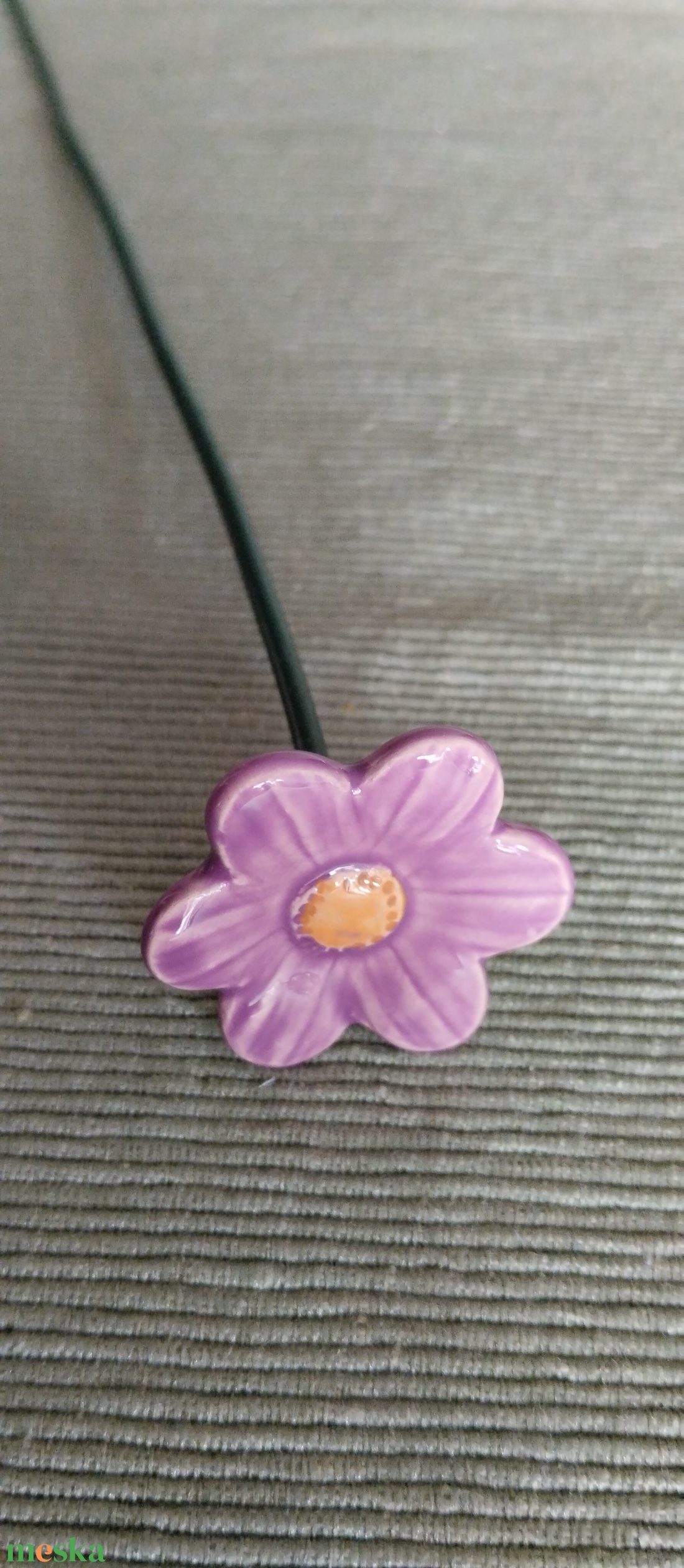 Kerámia kicsi virág - otthon & életmód - virágdekoráció - virágok - szálas virág - Meska.hu