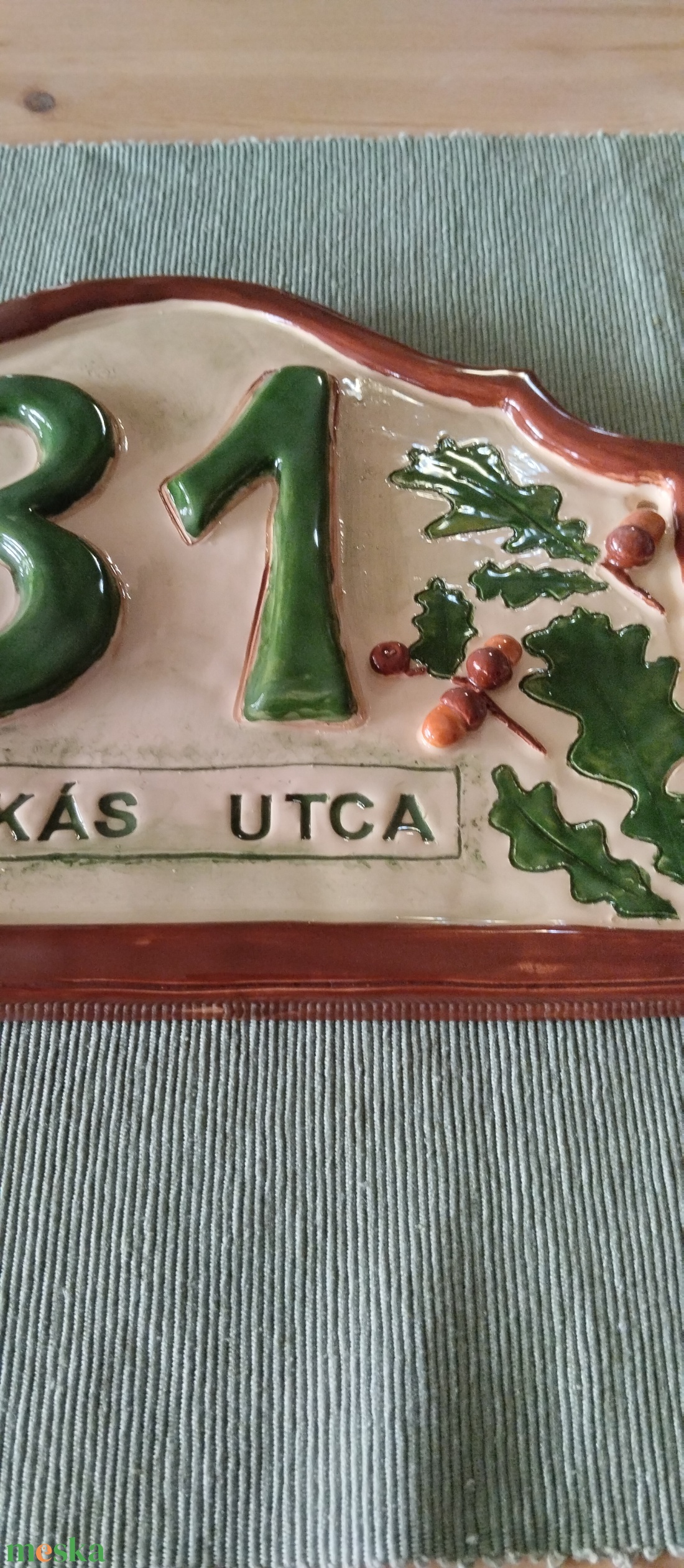 Házszám 3D tölgyes - otthon & életmód - ház & kert - házszám - Meska.hu