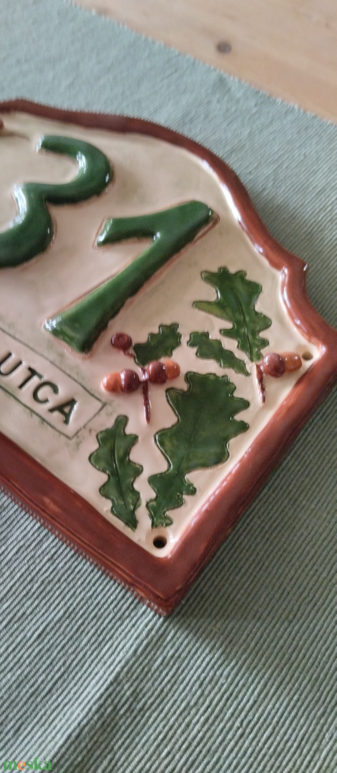 Házszám 3D tölgyes - otthon & életmód - ház & kert - házszám - Meska.hu