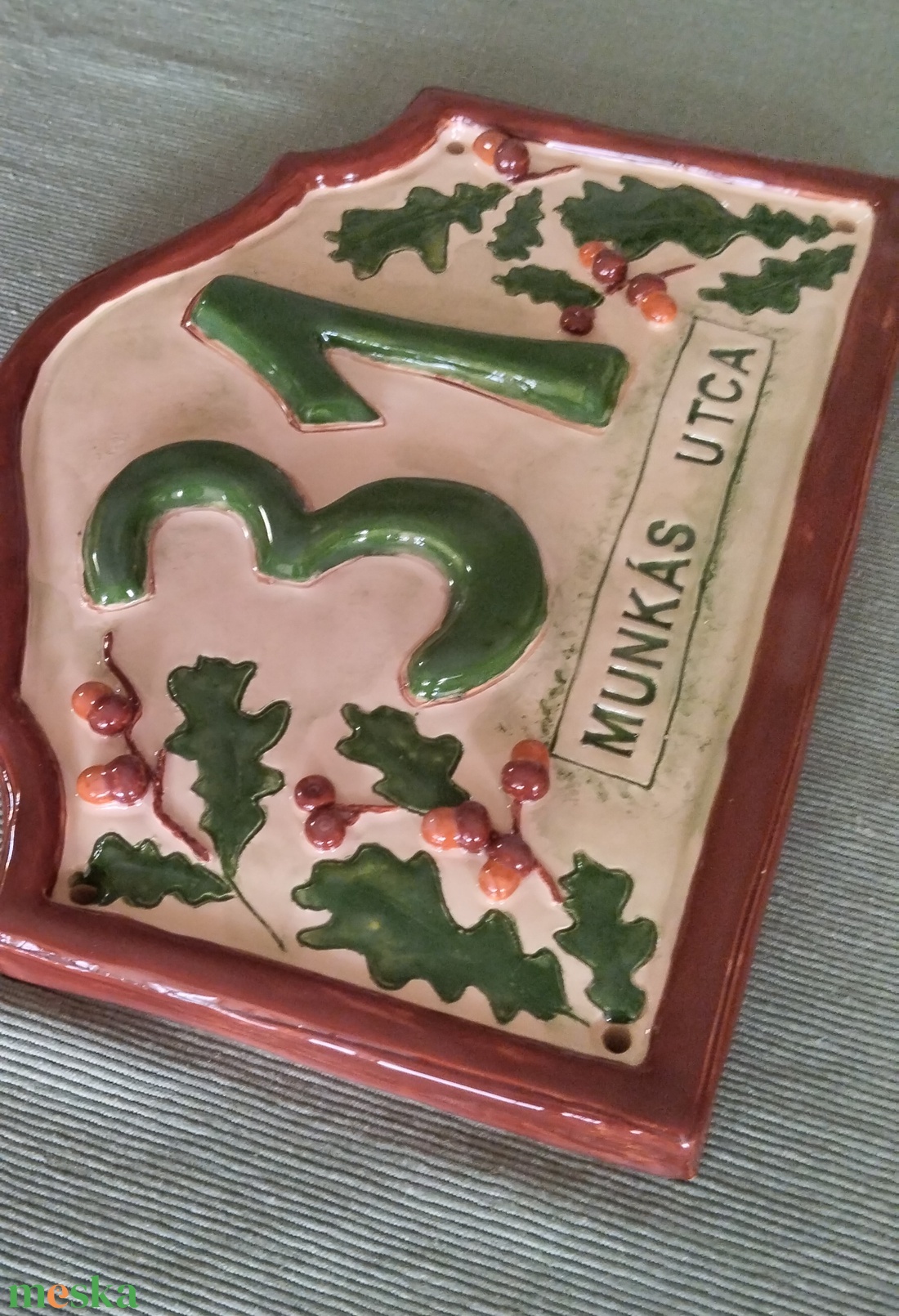 Házszám 3D tölgyes - otthon & életmód - ház & kert - házszám - Meska.hu