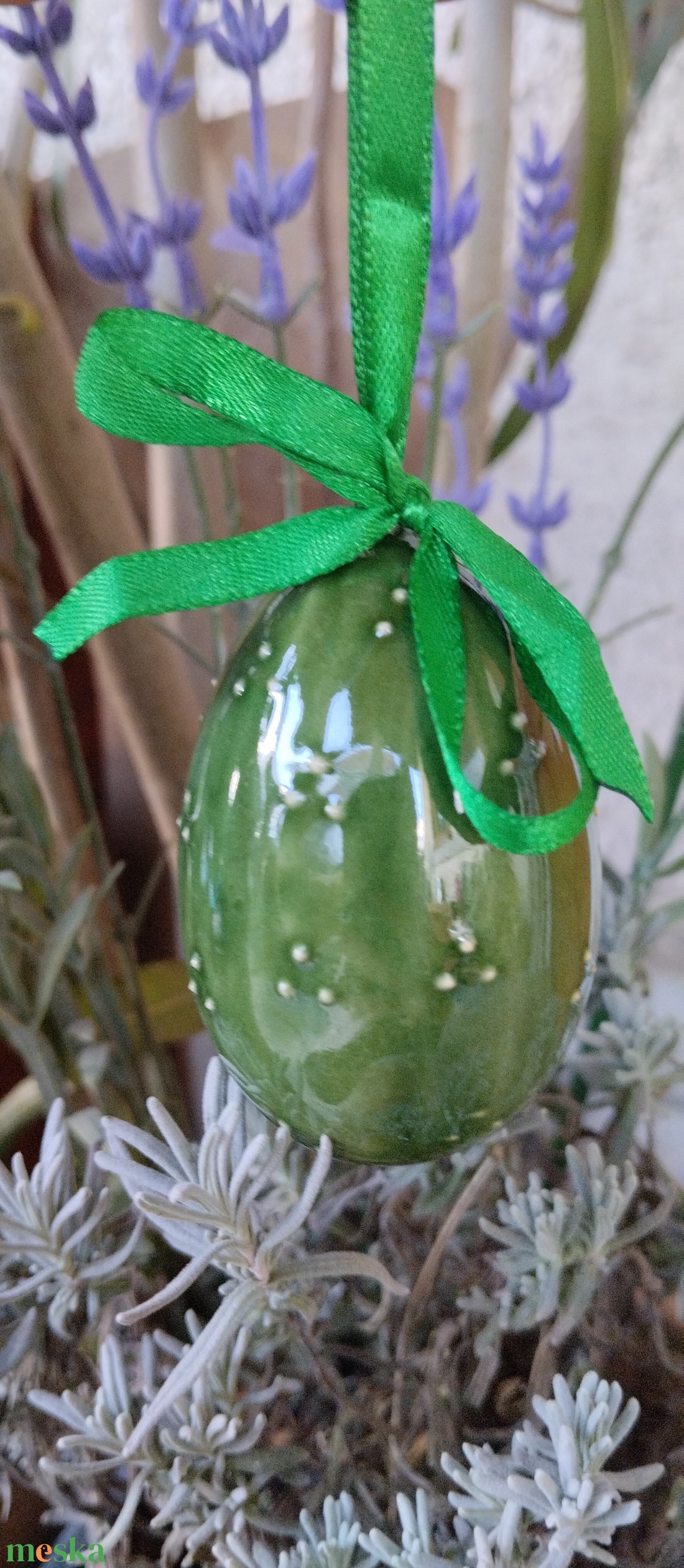 Kerámia hímes tojás  - otthon & életmód - dekoráció - asztal és polc dekoráció - asztaldísz - Meska.hu