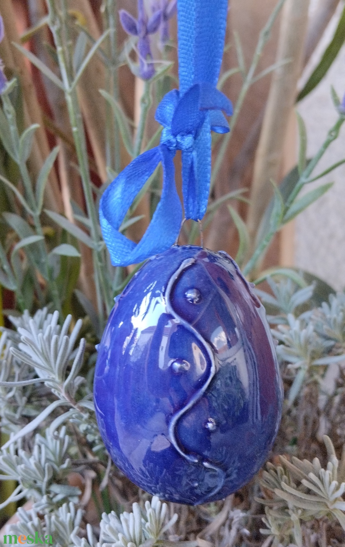 Kerámia hímes tojás  - otthon & életmód - dekoráció - asztal és polc dekoráció - asztaldísz - Meska.hu