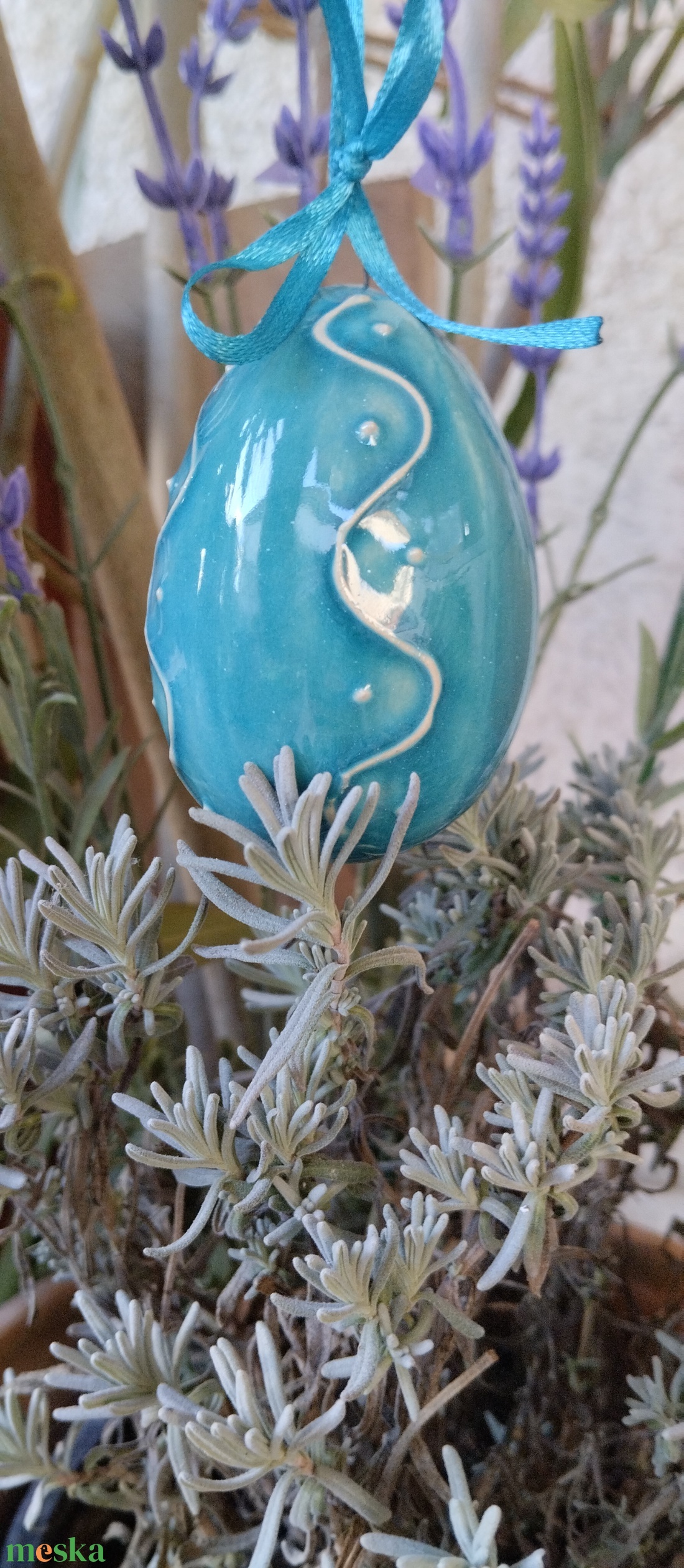 Kerámia hímes tojás  - otthon & életmód - dekoráció - asztal és polc dekoráció - asztaldísz - Meska.hu