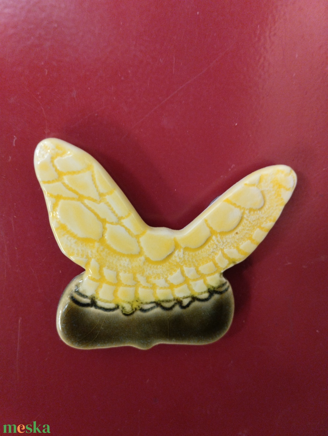 Lepke hűtőmágnes  - otthon & életmód - konyhafelszerelés, tálalás - konyhai dekoráció - hűtőmágnes - Meska.hu