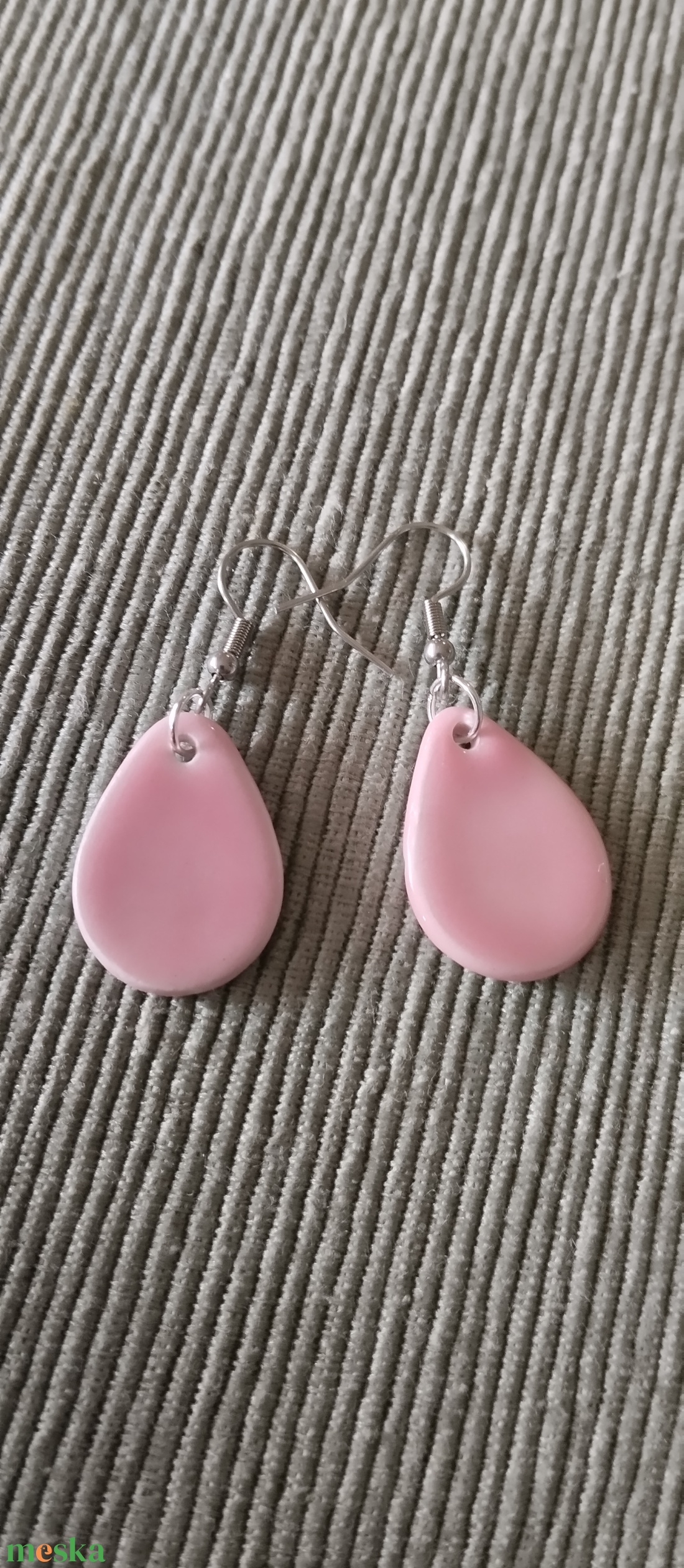 Kerámia fülbevaló - ékszer - fülbevaló - lógó fülbevaló - Meska.hu