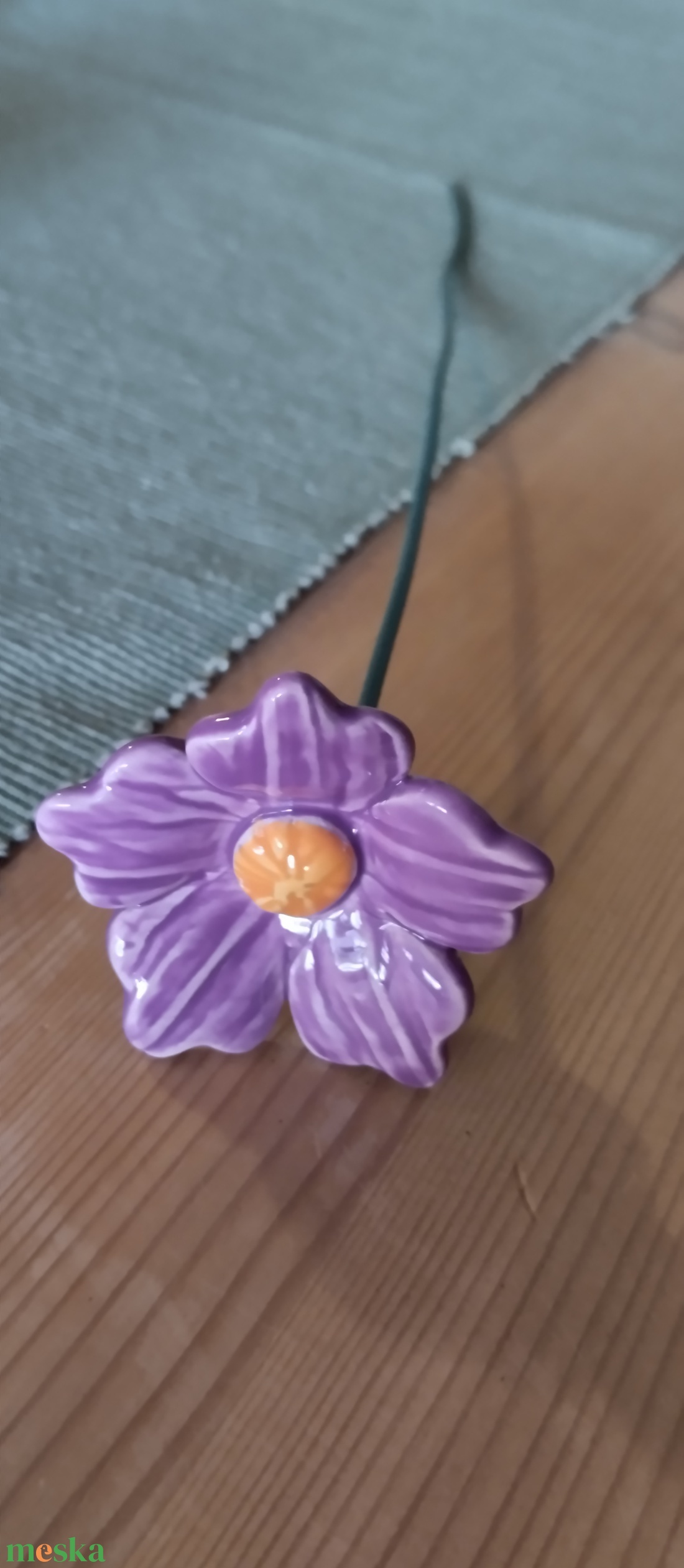 Kerámia virág  -  - Meska.hu