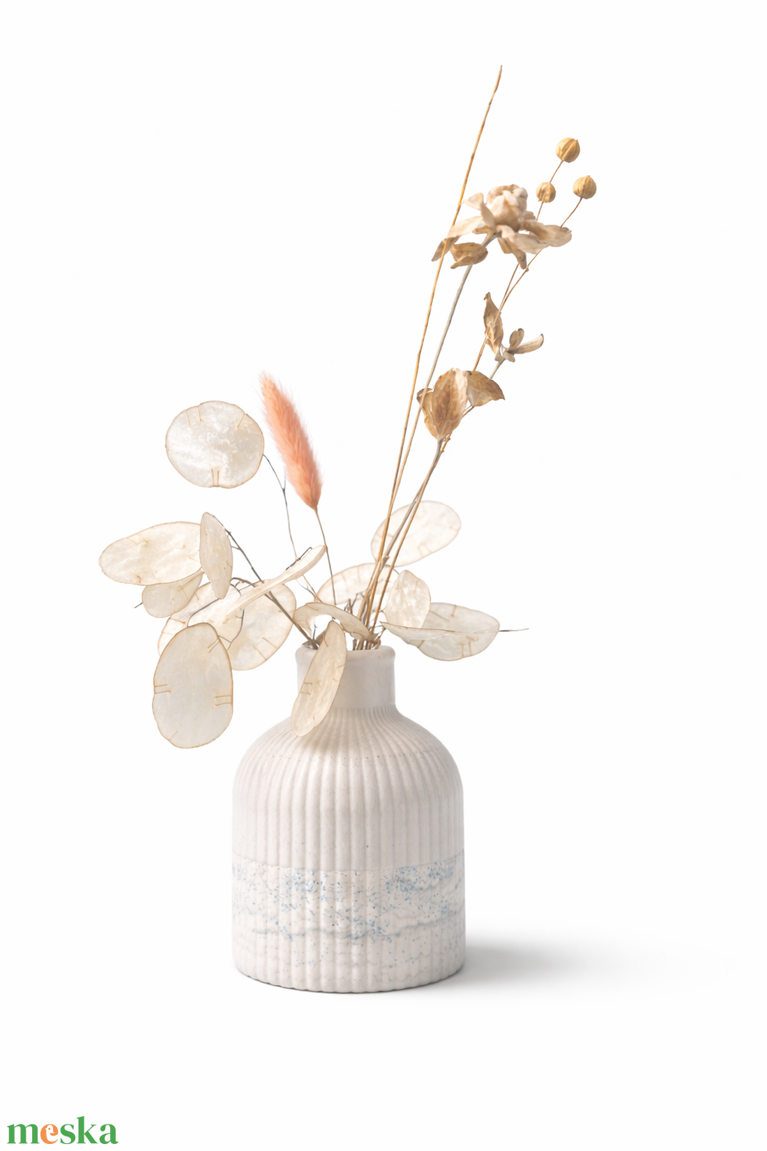 Dekoráció-asztaldísz, gyertyatartó, száraz virághoz váza - esküvő - dekoráció - asztaldísz - Meska.hu