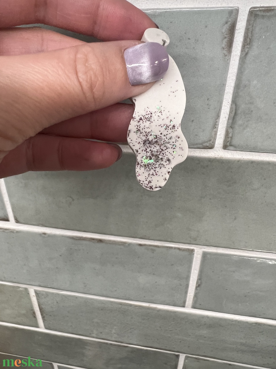 Csillogó, egyedi fülbevaló - ékszer - fülbevaló - fülékszer - Meska.hu