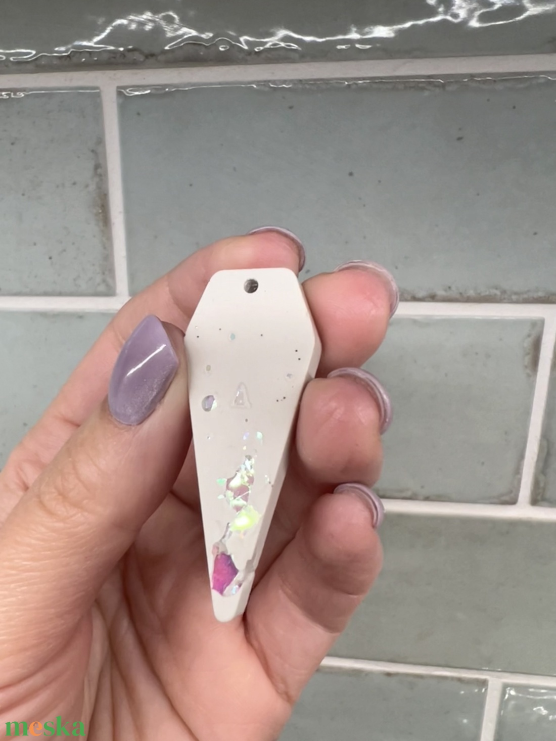 csillogó, egyedi nyaklánc - ékszer - nyaklánc - medálos nyaklánc - Meska.hu