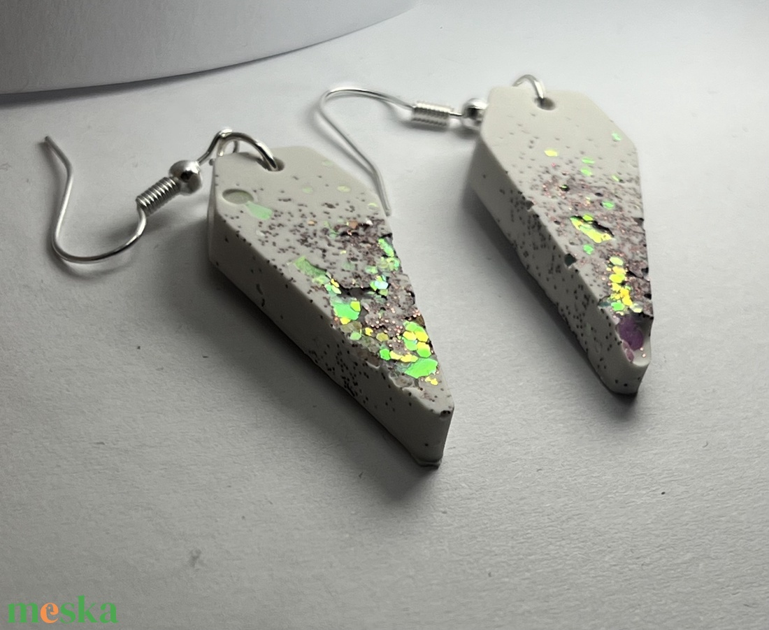 Csillámvarázs fülbevalók - esküvő - ékszer - fülbevaló - Meska.hu