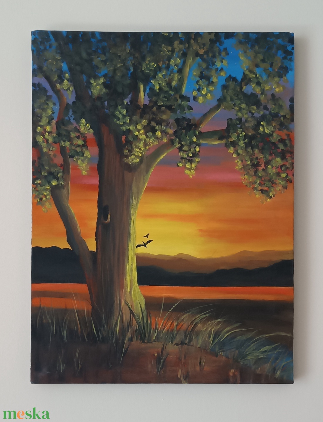 Vászon festmény - művészet - festmény - üvegfestmény - Meska.hu