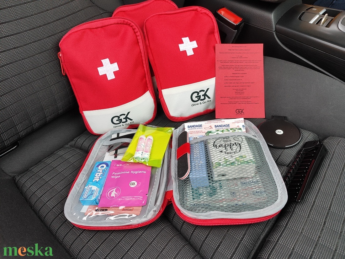 Női Autós Neszeszer - GlowGo Kit - Egyedi Praktikus Ajándék - diy (csináld magad) - egységcsomag - Meska.hu