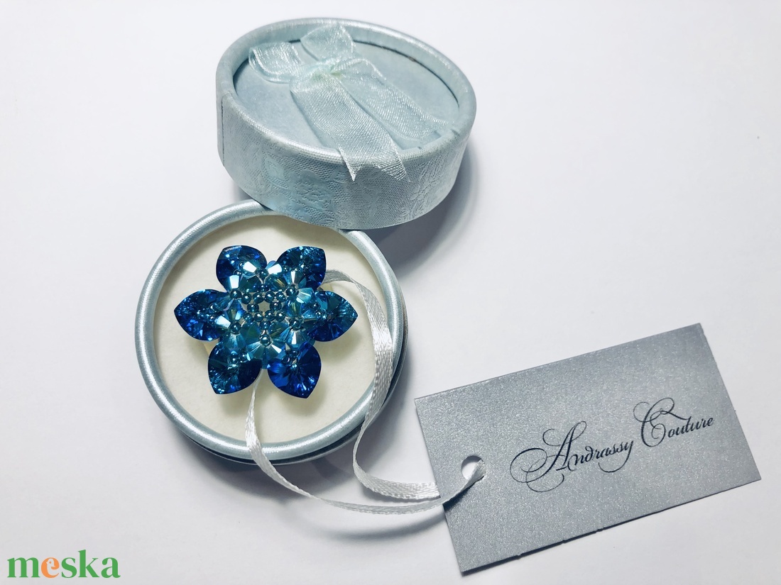 Andrassy Couture Swarovski gyűrű ékszerdobozban - ékszer - gyűrű - figurális gyűrű - Meska.hu
