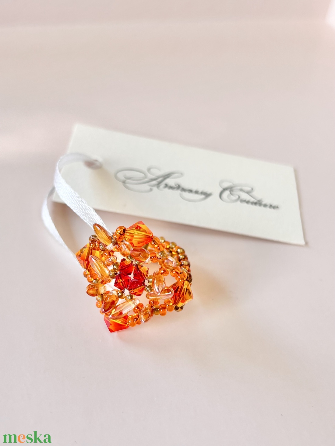 Andrassy Couture Naplemente Swarovski gyűrű  - ékszer - gyűrű - figurális gyűrű - Meska.hu