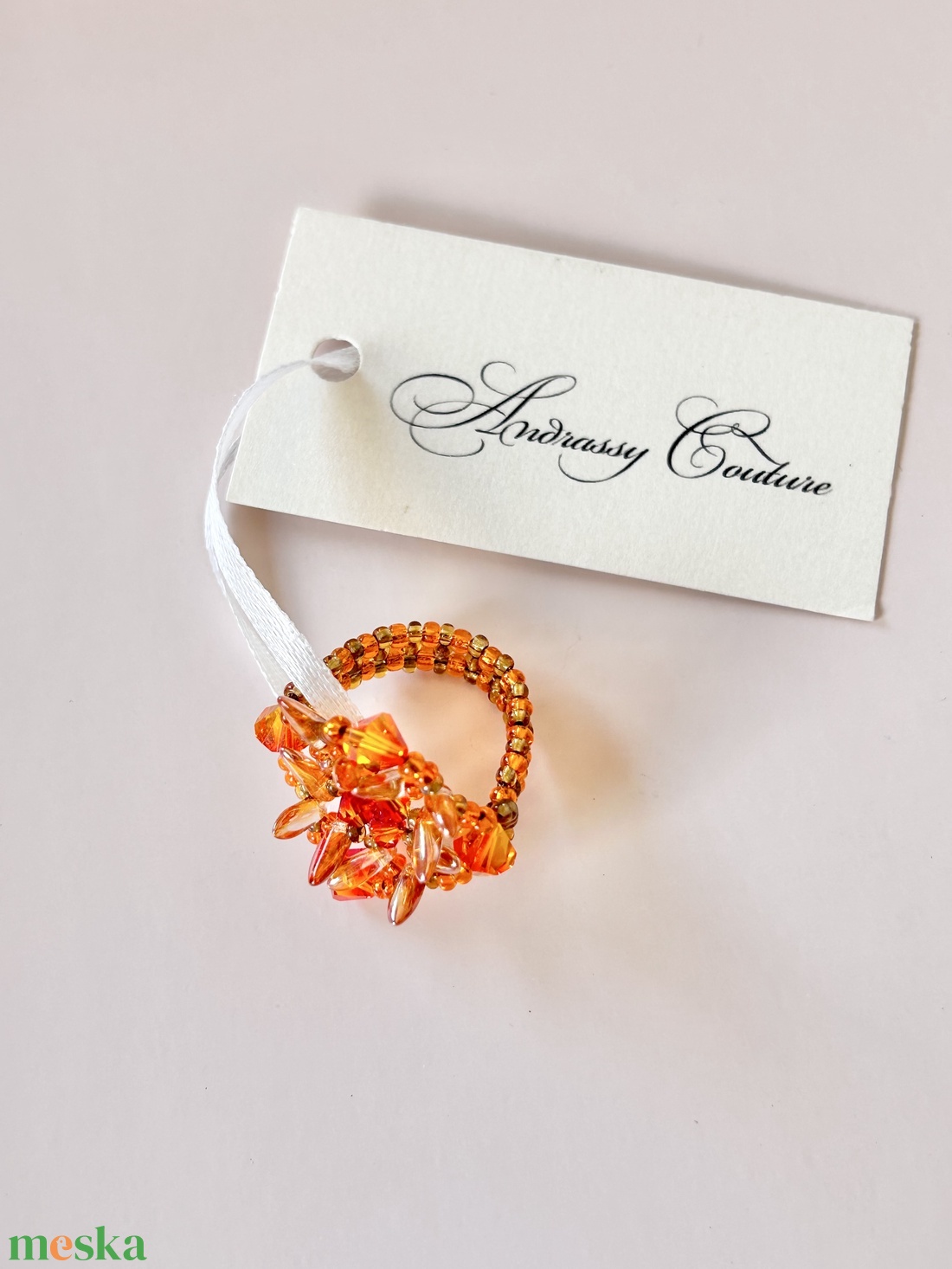 Andrassy Couture Naplemente Swarovski gyűrű  - ékszer - gyűrű - figurális gyűrű - Meska.hu
