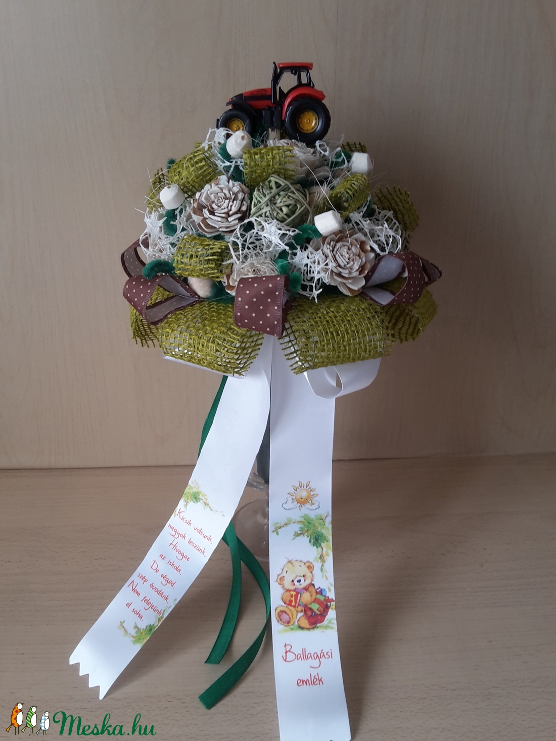 Autós ballagási örökcsokor - játék & sport - ovis felszerelés - egyéb ovis kiegészítő - Meska.hu