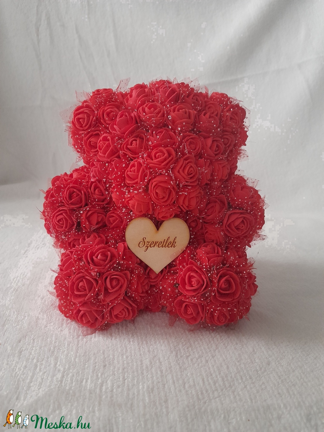 Örök rózsa maci - otthon & életmód - dekoráció - Meska.hu