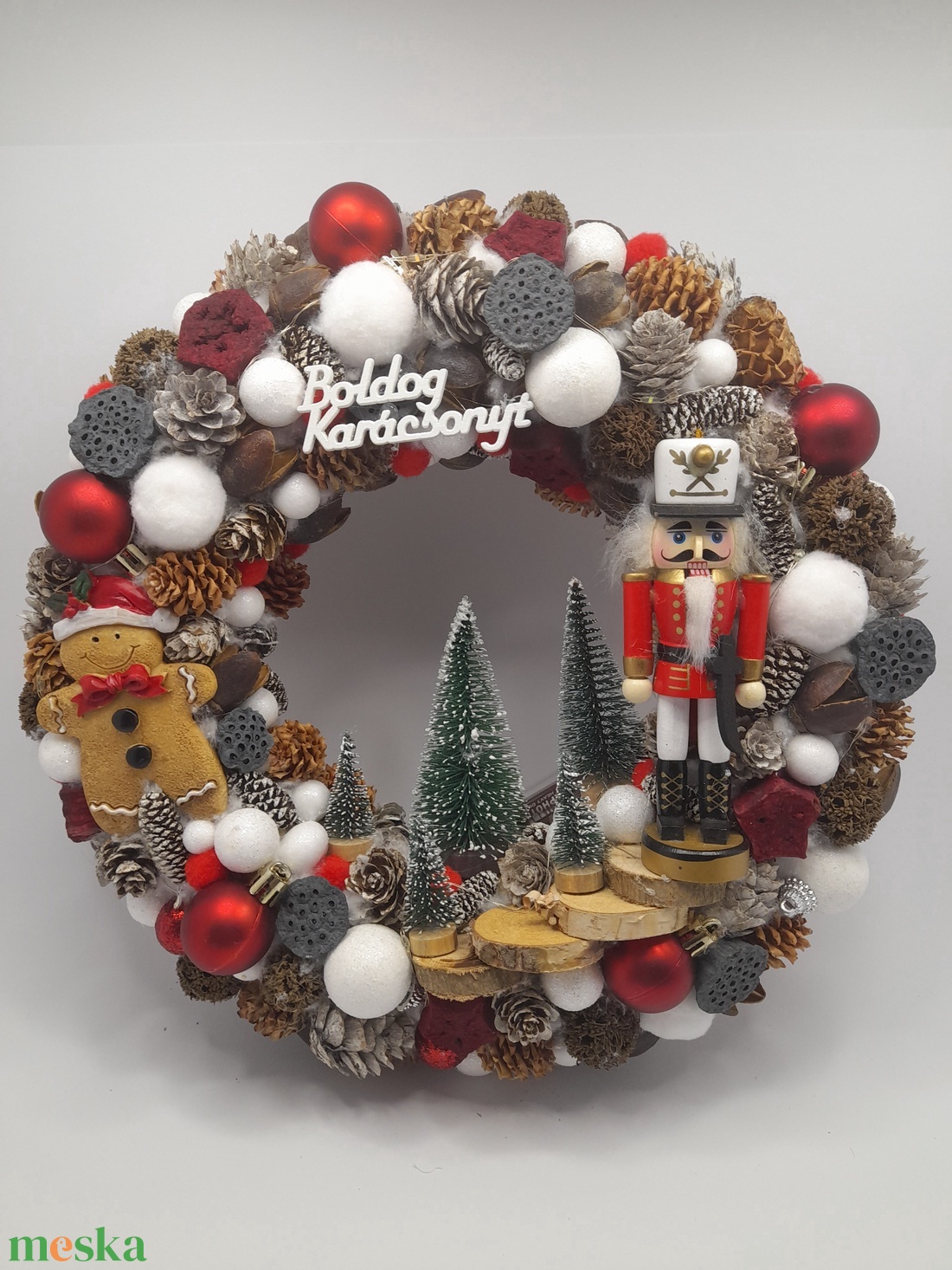 Diótörő Karácsonyi Ajtódísz - karácsony - adventi díszek - adventi ajtódísz - Meska.hu